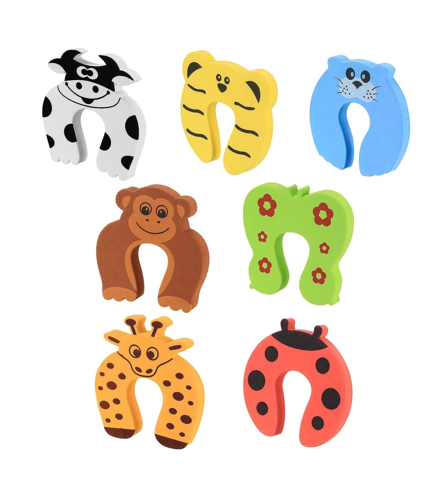 7Pcs Children's Door Stop Finger Pinch Guard Set - Child Safety Foam Cushion to Prevent Injuries and Lockouts - Buy Online on SooperMarket.com