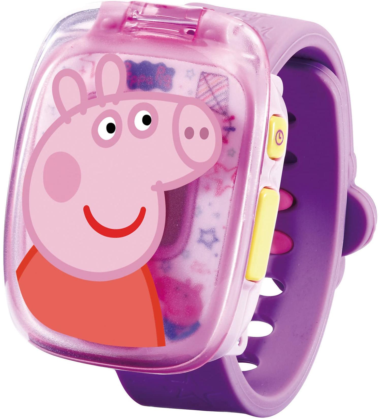 VTech 80-526004 Peppa's Learning Clock - Pink Interactive Toy for Kids | Shop Internationally - Buy Online on SooperMarket.com