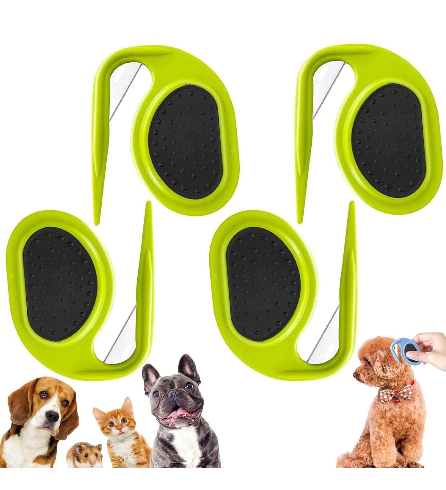 Pulunto Dog Comb Set - 4 Pieces Green | Open Knots & Fur Care for Pets | Ideal Puppy Brush & Trimmer - Buy Online on SooperMarket.com