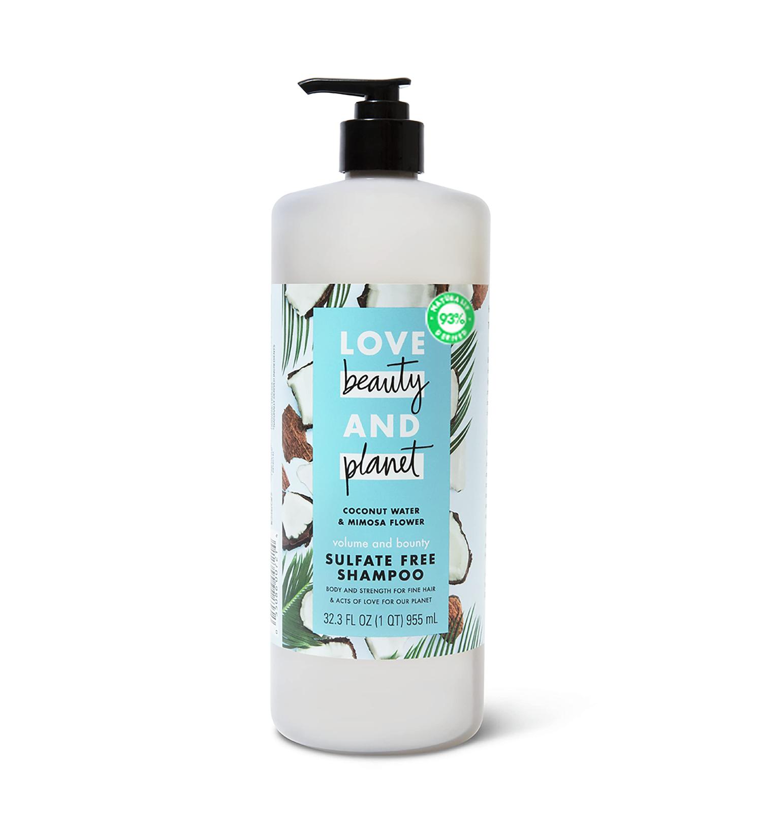 Love Beauty and Planet Volume & Bounty Shampoo - Coconut Water & Mimosa Flower - Sulfate-Free Paraben-Free Vegan 32.3 oz - Best for Fine Hair - Buy Online on SooperMarket.com