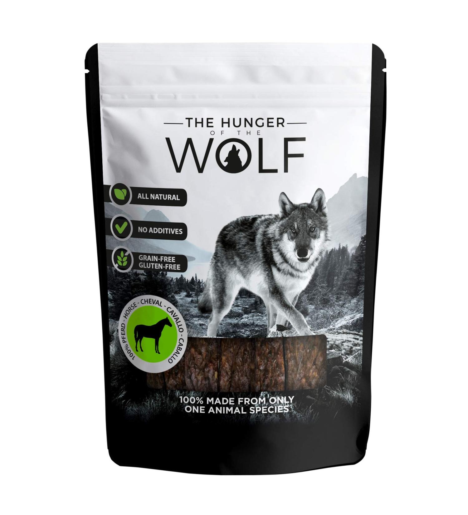 The Hunger of the Wolf 100% Horse Meat Dog Snack - 200g - All Breeds - Premium Natural Treat - Buy Online on SooperMarket.com