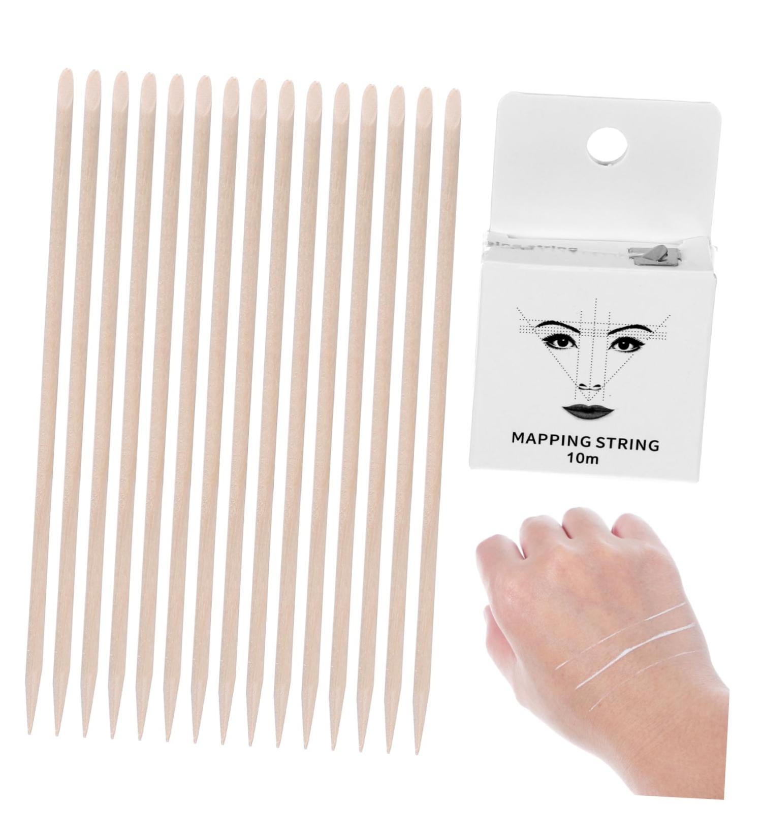 FOYTOKI 1 set string Drawing Eyebrow Sticks Line with Portable Women Thread Supply Facial Beauty Mapping - Buy Online on SooperMarket.com