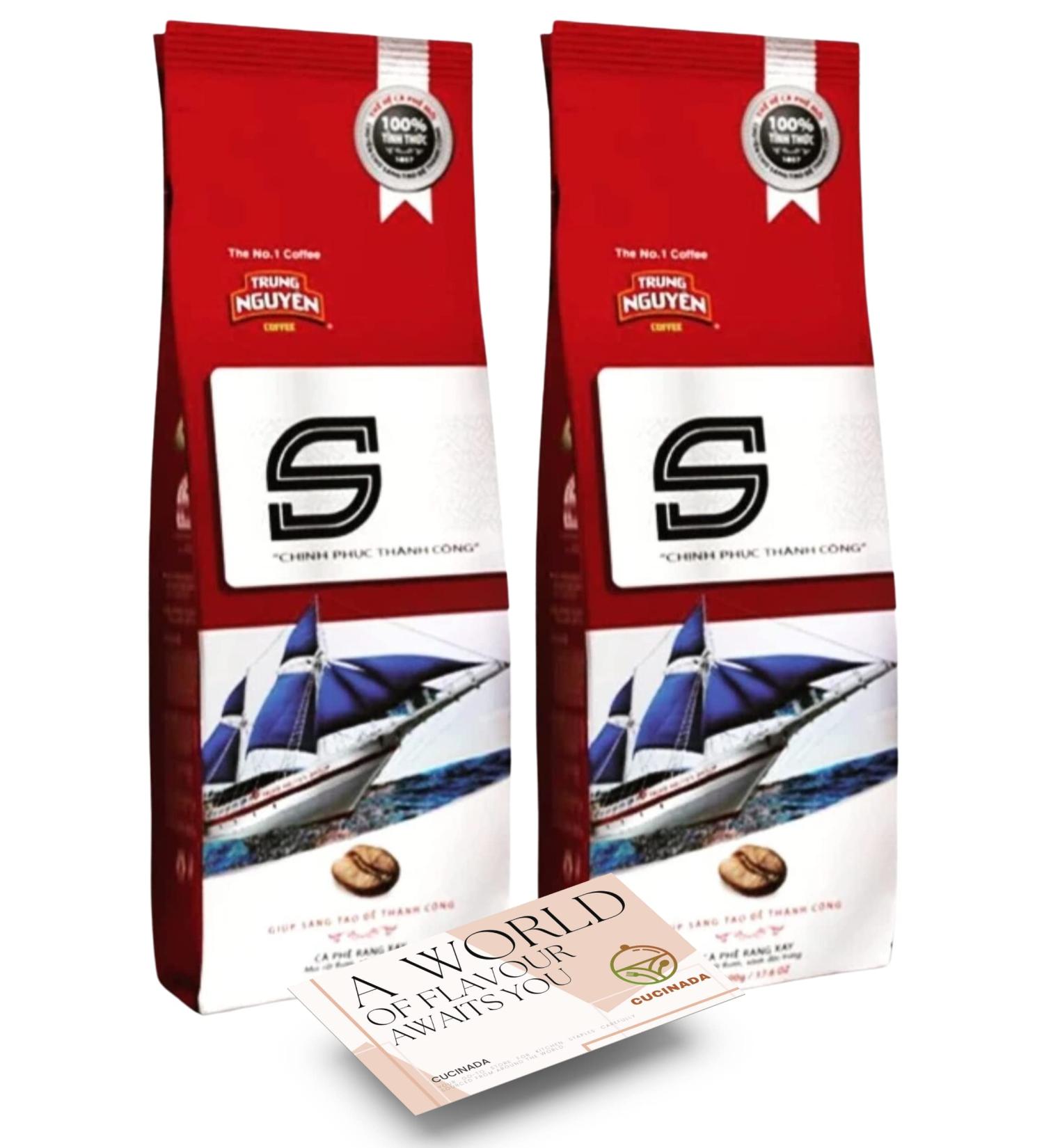 Vietnamese Coffee - Trung Nguyen Coffee S Blend 500g x 2 - Buy Online on SooperMarket.com