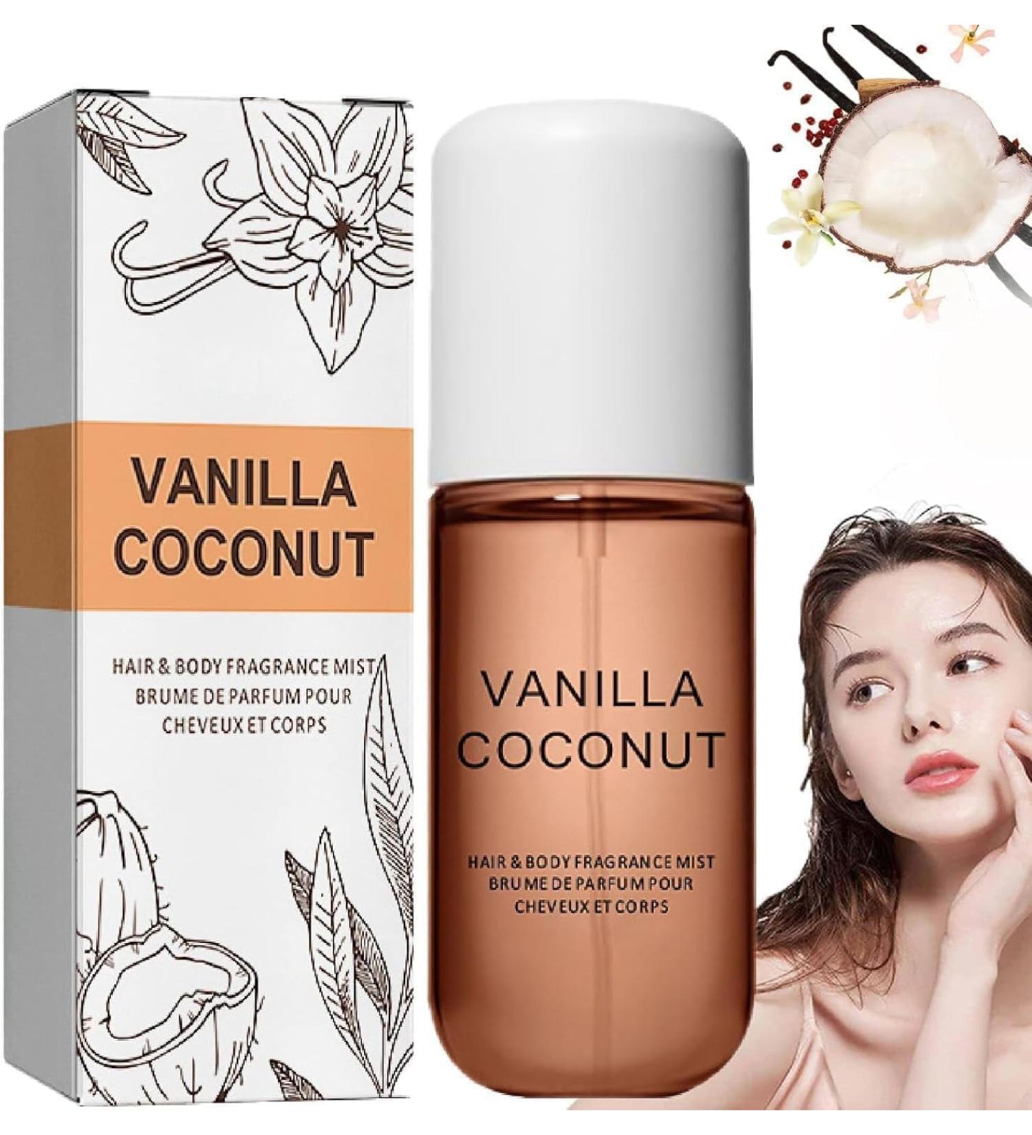 Koec Vanilla Coconut Perfume Coconut Vanilla Perfume Body Mist Travel Size Body & Hair Fragrance Mist 50 Ml Travel Size Long Lasting Perfume Spray (vanilla cocount) - Buy Online on SooperMarket.com