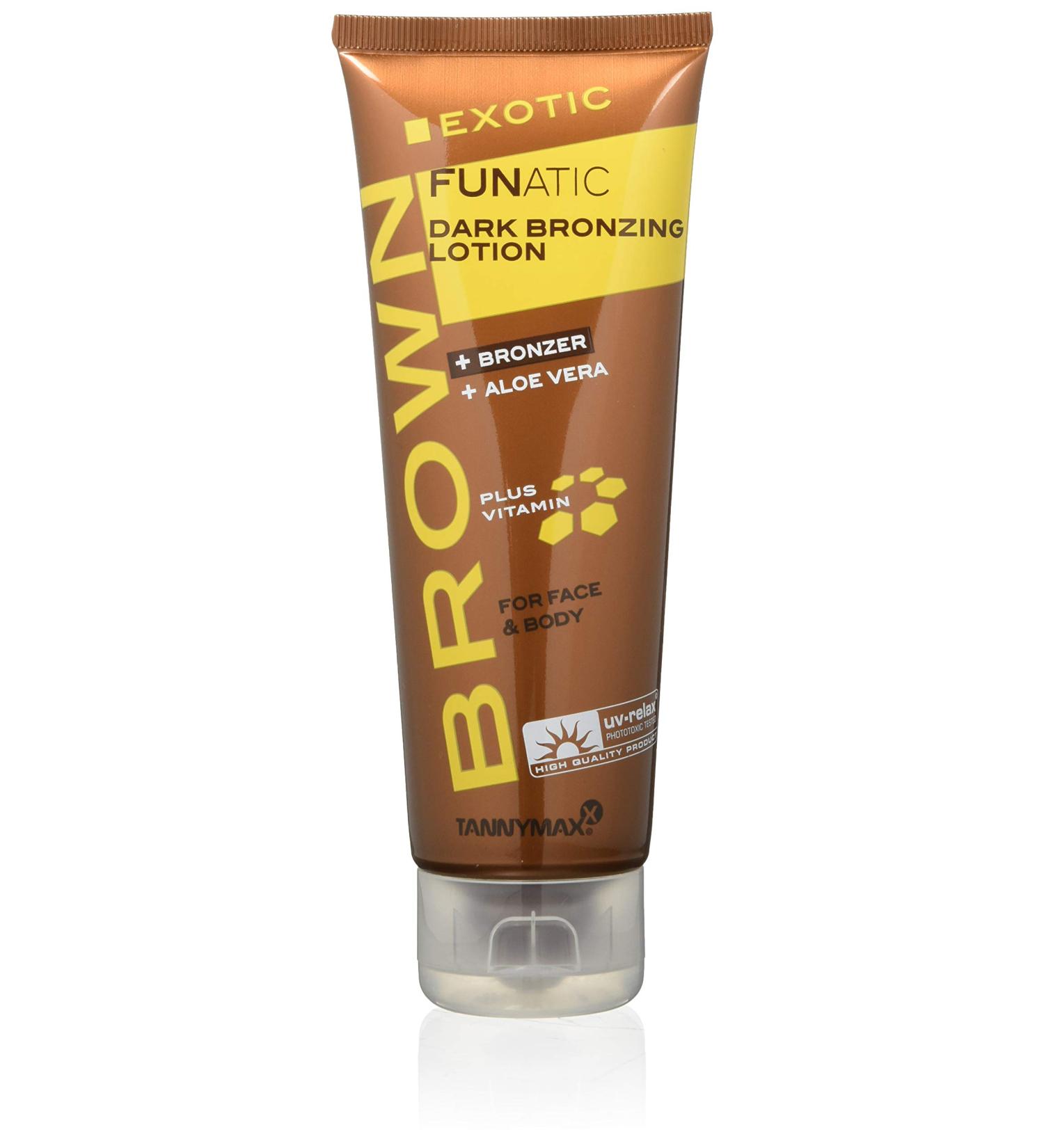 Tannymaxx Exotic Funatic Dark Bronzing Lotion - 125ml | Best Self-Tanner for Deep Tan | International Shipping Available - Buy Online on SooperMarket.com