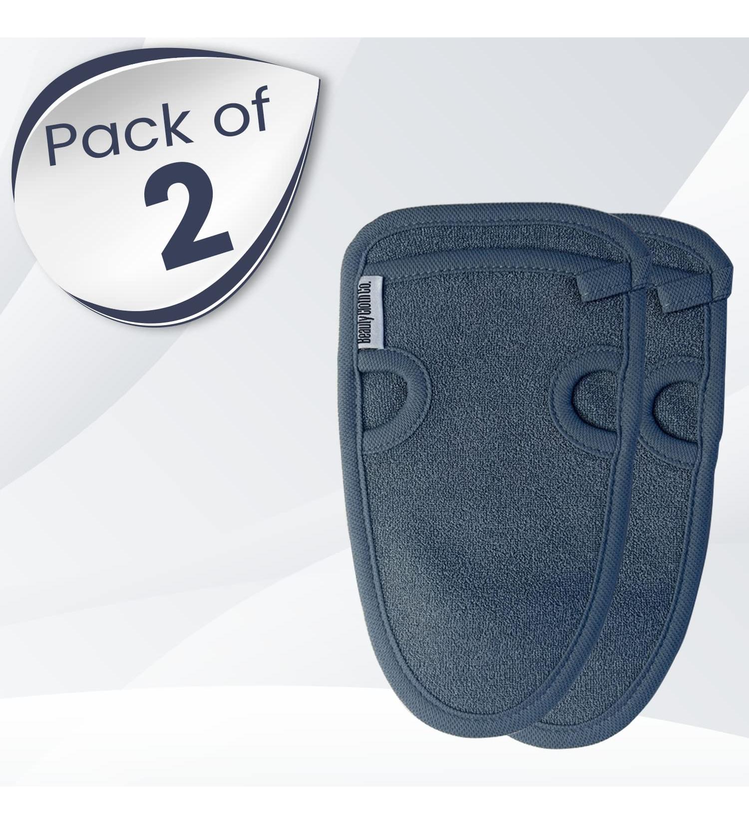 TheBeautyClothCo Exfoliating Gloves - 2 PC Body Scrubber for Soft Skin - Lymphatic Drainage Gloves for Dead Skin Remover - Advanced Skincare Kit for Women & Men - Buy Online on SooperMarket.com