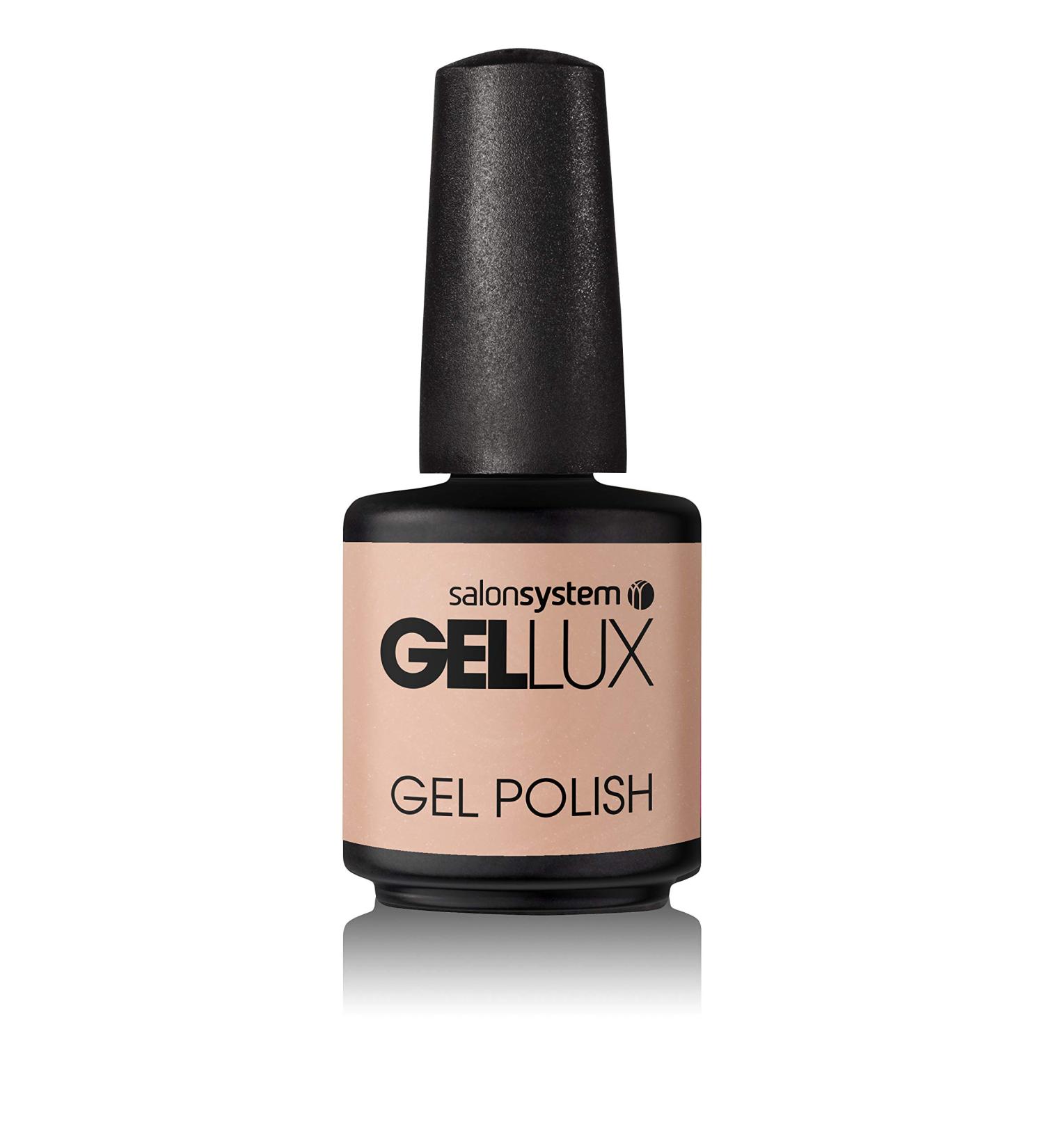 Salon System Gellux Gel Polish Flower Power Collection Life's A Breeze 15ml Peach Nude 0213177