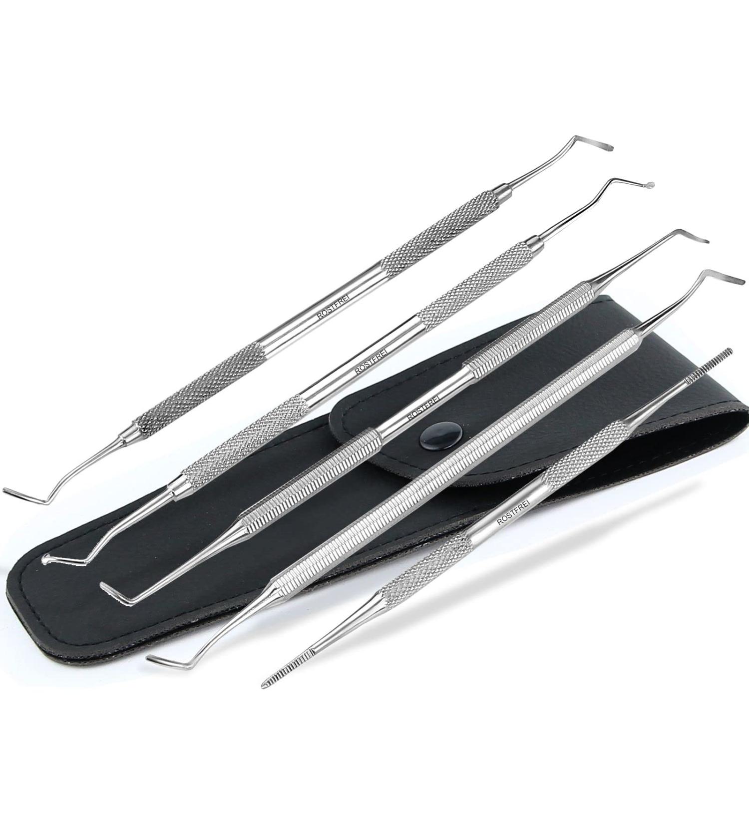 5-Piece Stainless Steel Corner Lifter Set - Foot Care Instruments for Nail Care & Pedicure | Quality Assured - Buy Online on SooperMarket.com