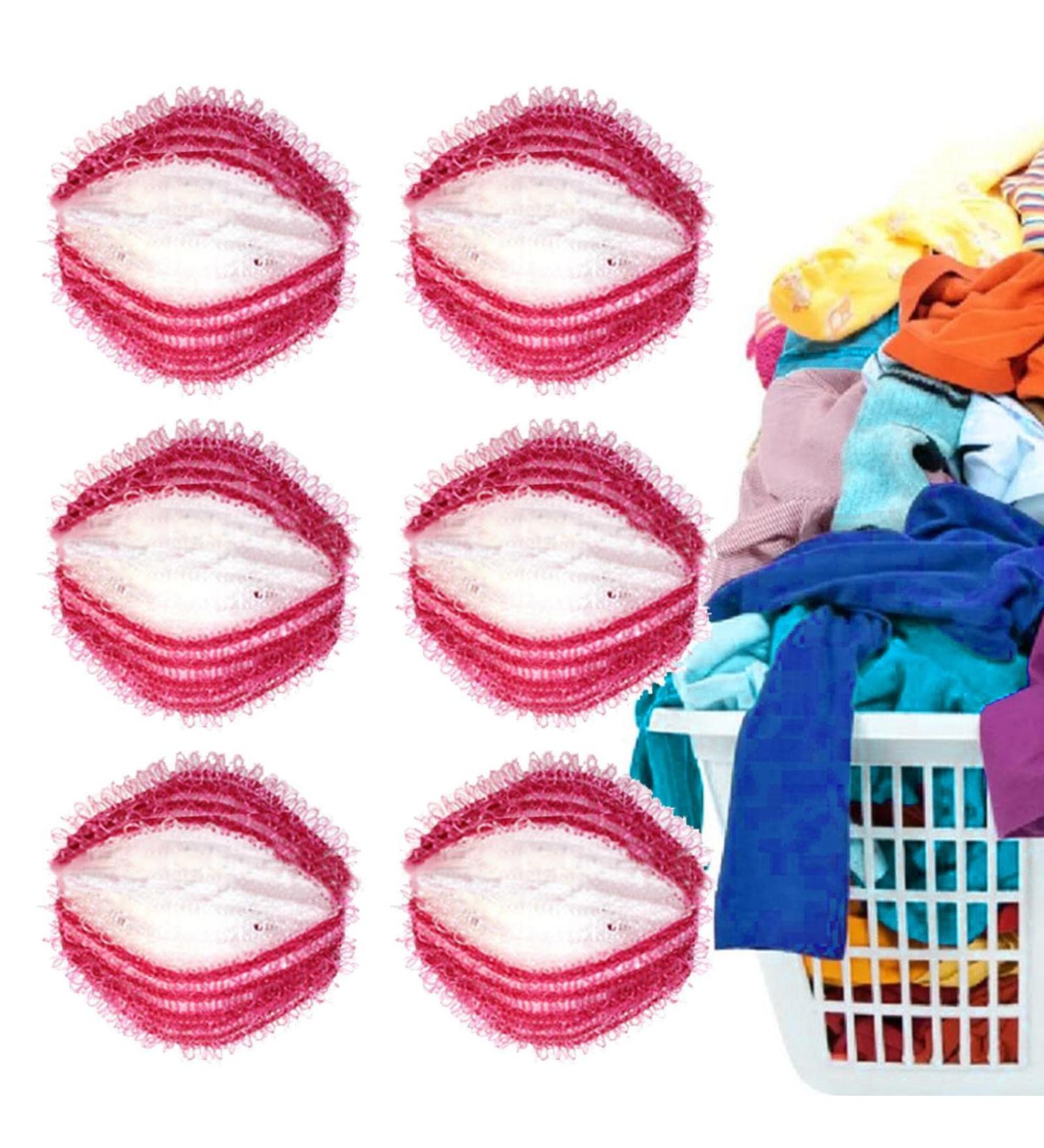Dryer Balls - 6 Lint Remover Drier Ball for Laundry Dryer | Reusable Laundry Accessories for Anti Static Reduces Clothing Folds Saves Drying Time - Buy Online on SooperMarket.com