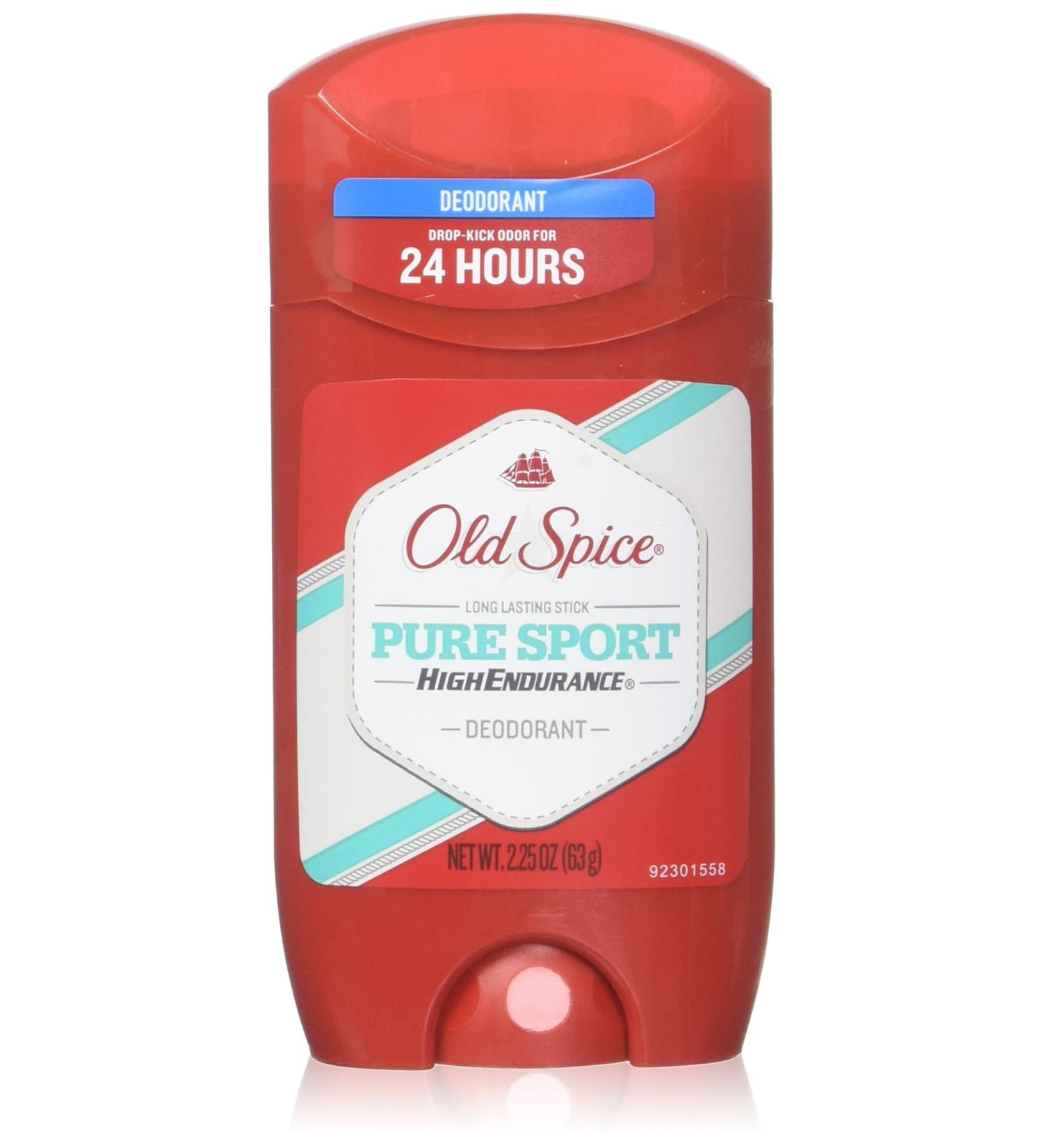 Old Spice High Endurance Deodorant Pure Sport 2.25 oz (Pack of 5) Pure Sport 2.25 Ounce (Pack of 5)