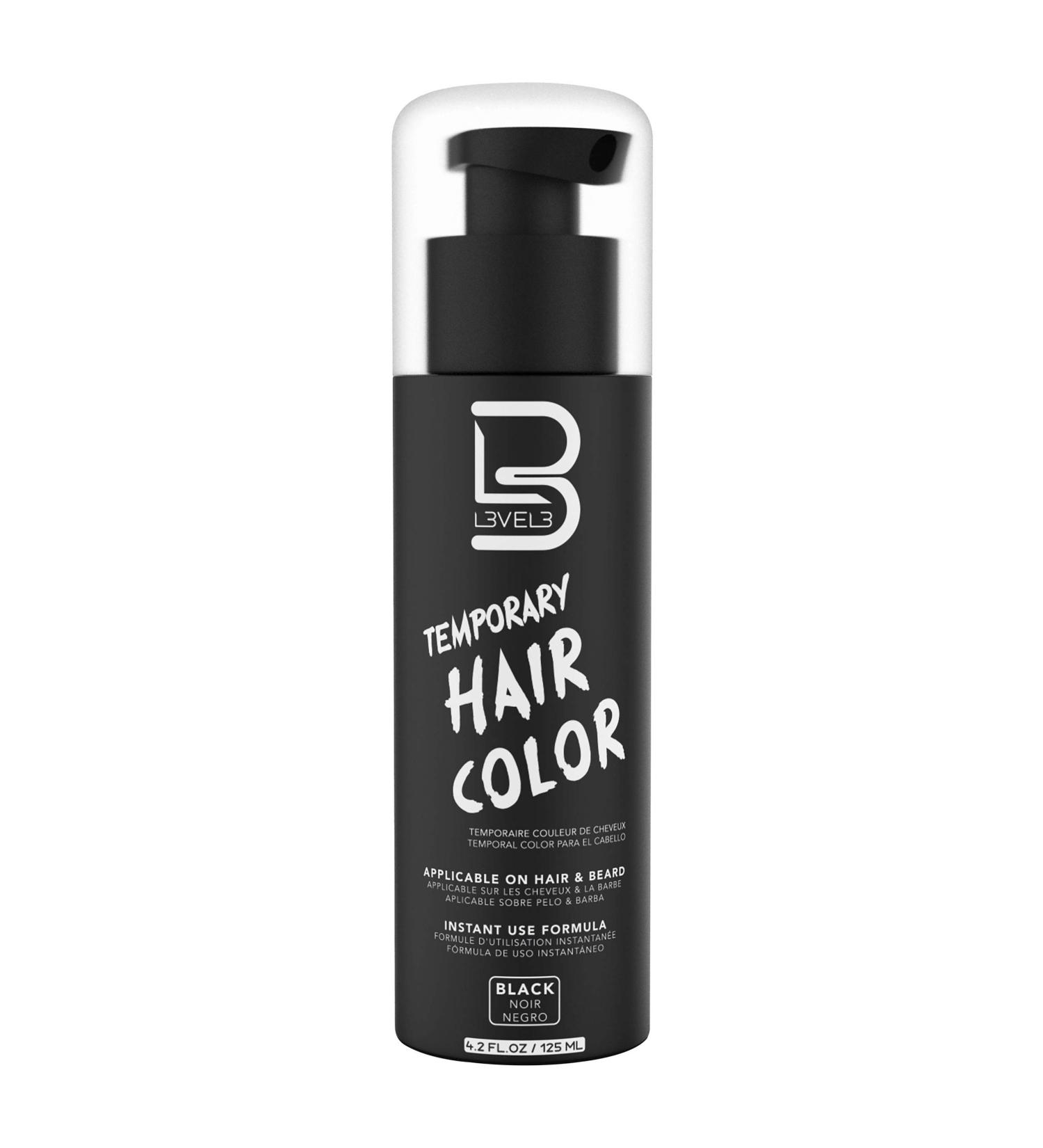 Level 3 Temporary Beard Color for Black Hair Beards | Easy Application, No Mixing | Natural-Looking Black Dye for Full Beard - Buy Online on SooperMarket.com