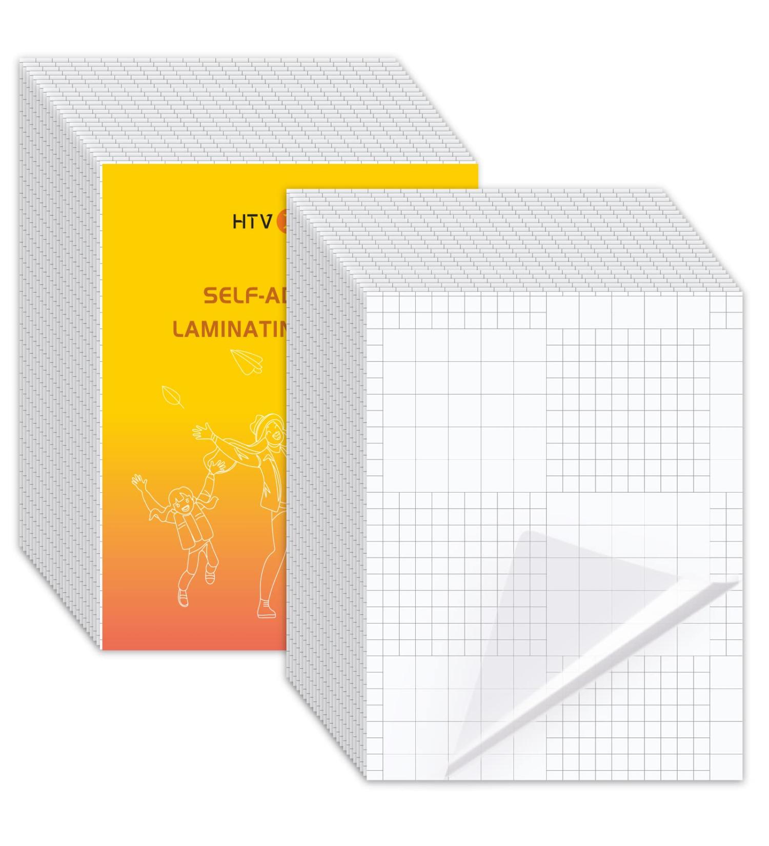 HTVRONT Self-Adhesive Laminating Sheets-50 Sheets 9 X 12 Inches Self Laminating Sheets  No Machine Needed Clear Laminating Sheets - Buy Online on SooperMarket.com