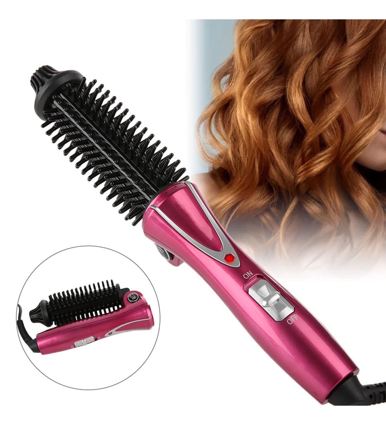 Electric Hair Curler Hot Curler Brush Professional Anti-Scald Instant Heat Up Curling Wands Instant Heat Styling Brush Suitable For All Hair Types (UK Plug(110-240V)) 1 Count (Pack of 1) - Buy Online on SooperMarket.com