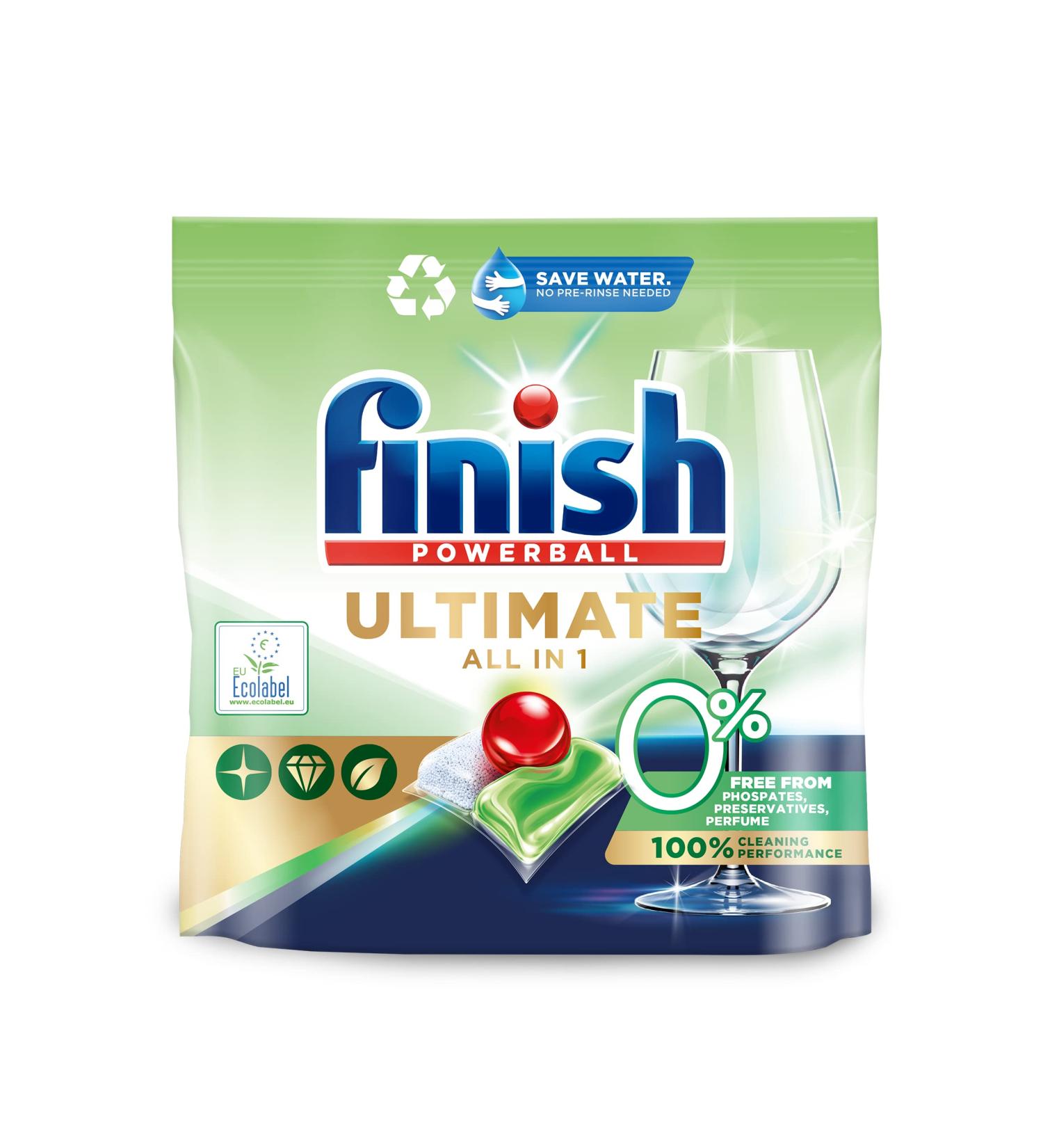 Finish Ultimate All in One 0% Dishwasher Tablets 100's Unscented - 100 Count - Buy Online on SooperMarket.com