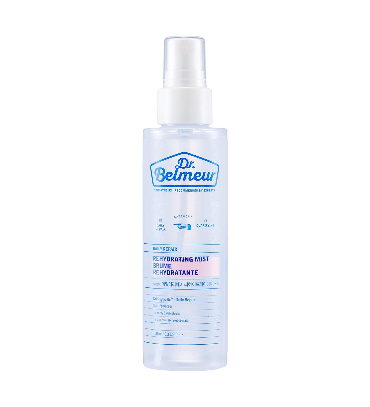 THE FACE SHOP Dr.Belmeur Daily Repair Rehydrating Mist | Gentle Clarifying face mist for Skin Soothing & Hydrating | Low-irritant Dry Skin Discomfort Release Oil-Water Balance 3.38 fl. Oz K-Beauty 3.38 Fl Oz (Pack of 1)