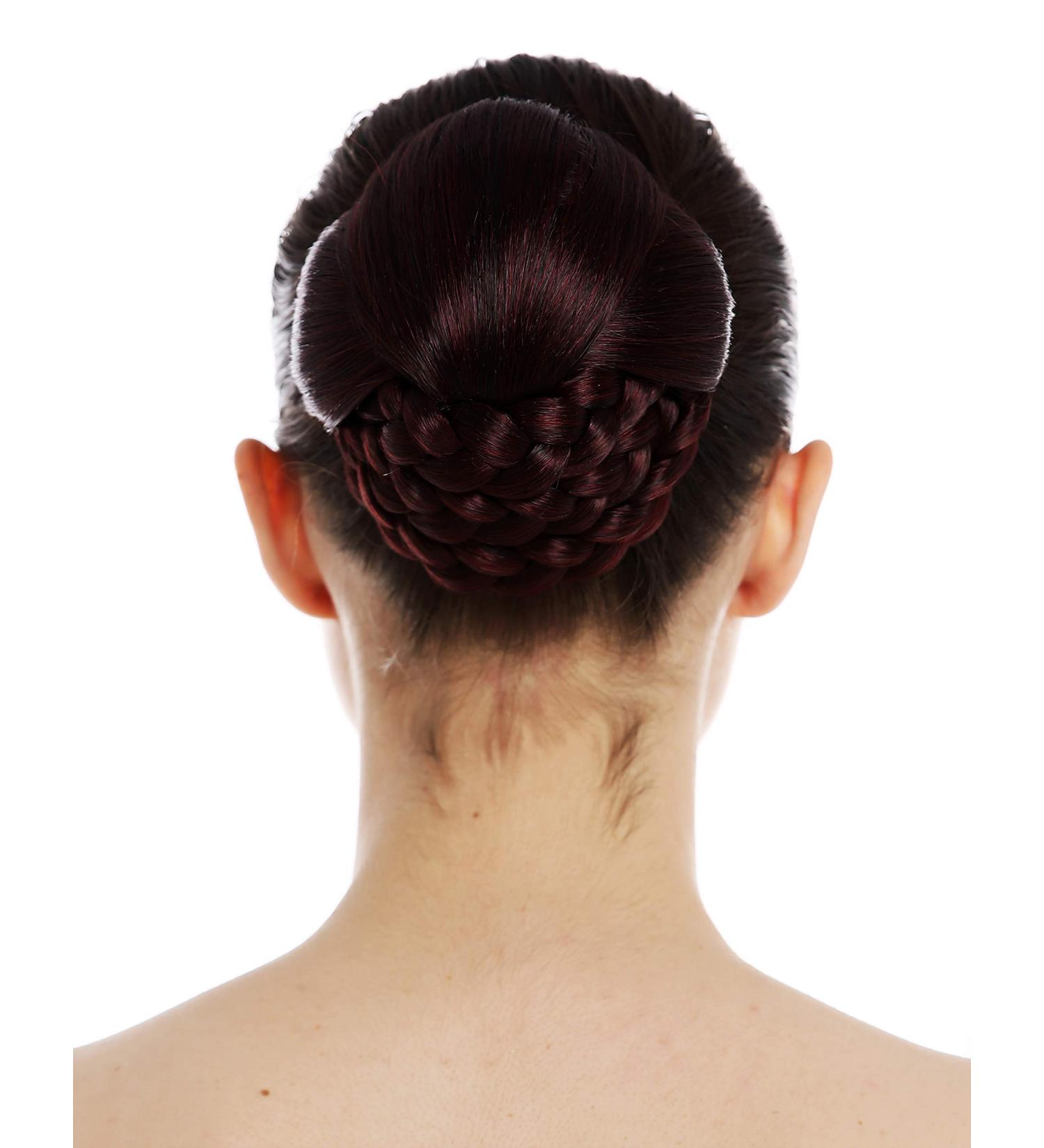 WIG ME UP HYD-6051-2/39 Hairpiece Bun - Braided Black Red Mix Chignon for Stylish Updos - Buy Online on SooperMarket.com