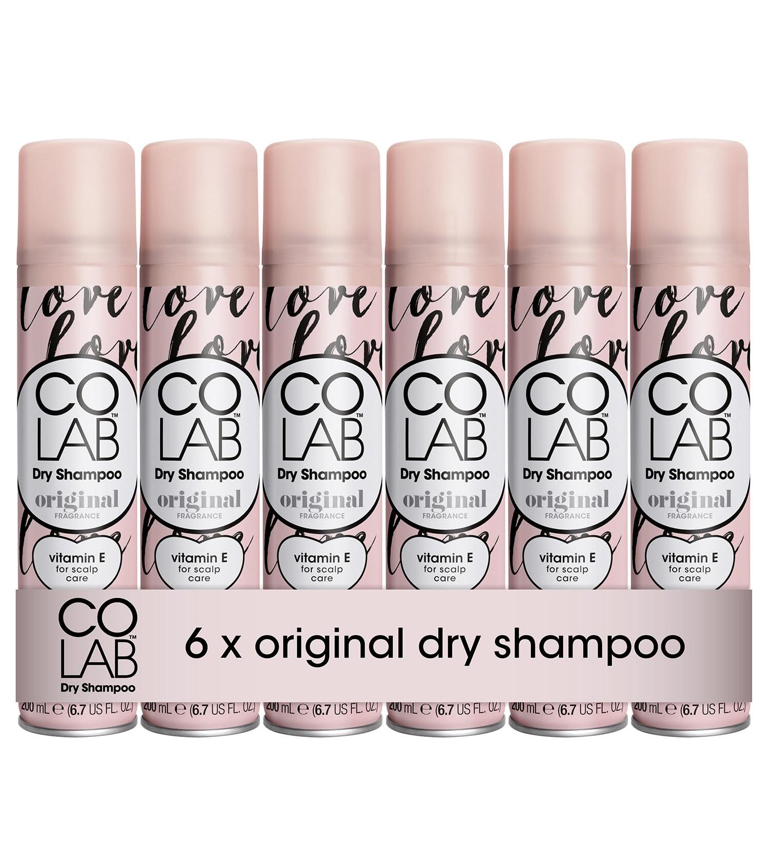 COLAB Dry Shampoo Original 200ml Pack of 6 - No Fuss All Hair Types Fresh Scent - Buy Online on SooperMarket.com