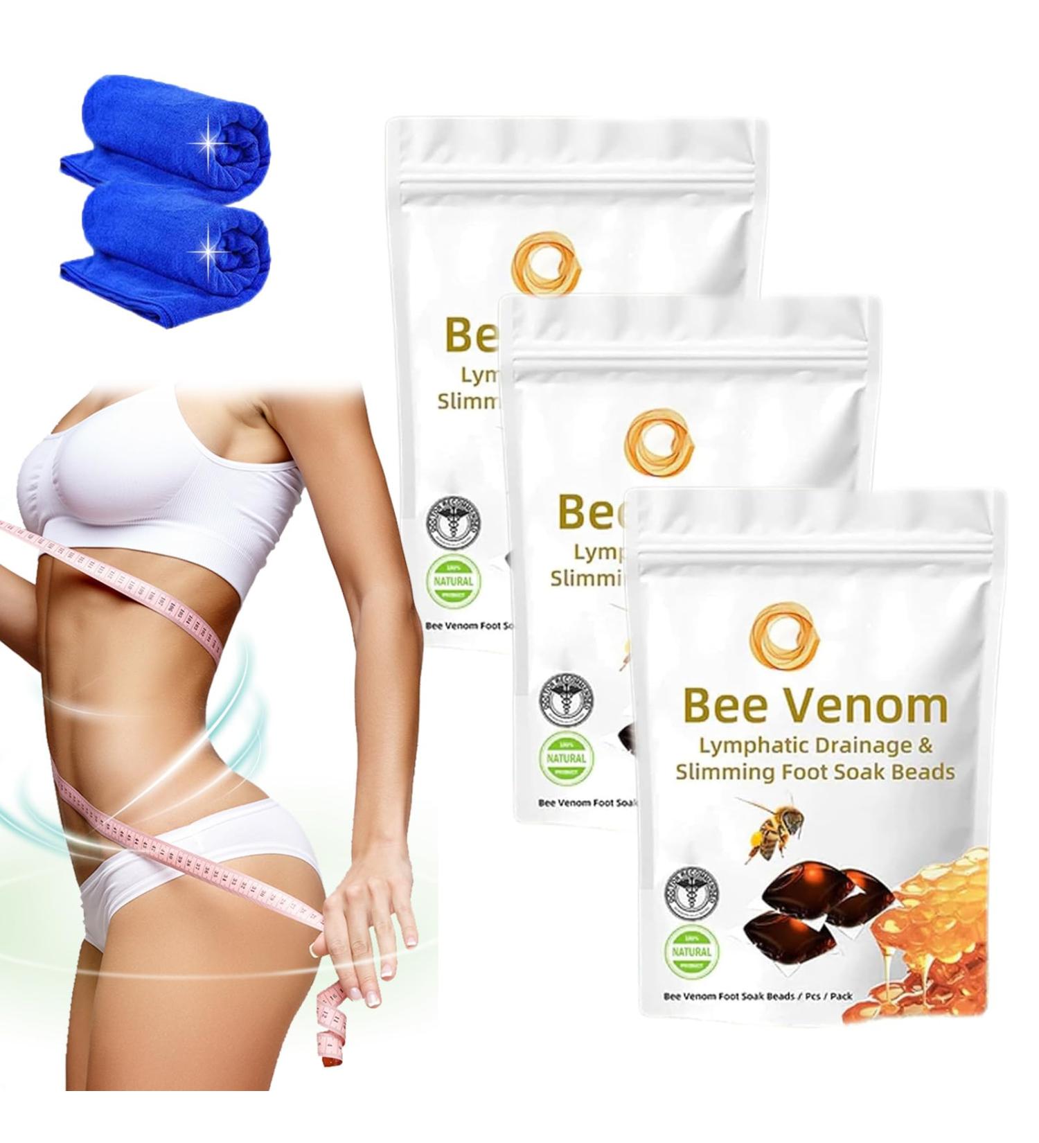 Lukmlca Bee Venom Lymphatic Drainage & Slimming Foot Soak Beads Body Detox Foot Soak Beads Aprolo Detoxingherbs Cleansing Foot Soak Beads Lukmlca Bee Venom Lymphatic Drainage Foot Soak (3pcs) - Buy Online on SooperMarket.com