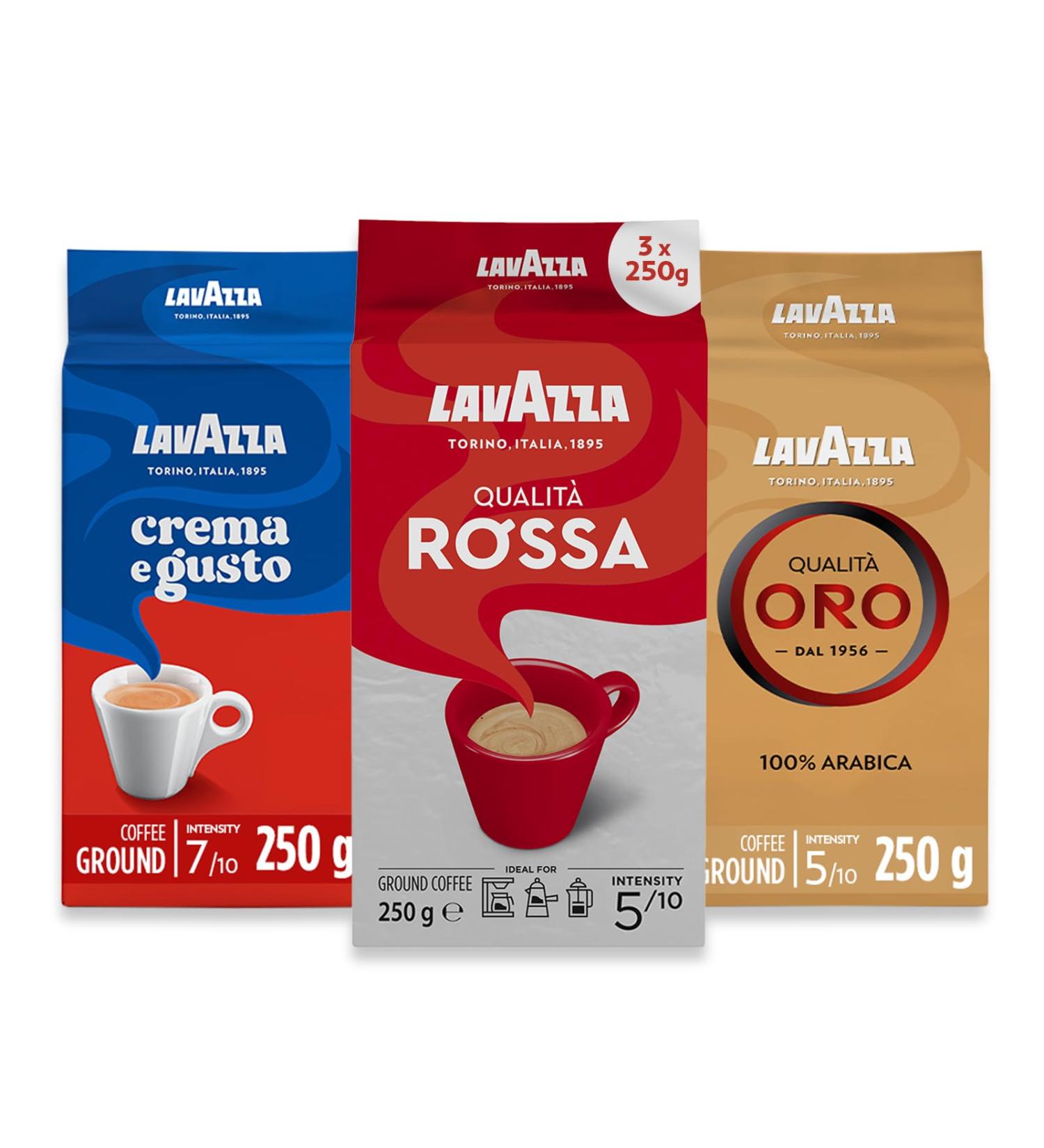 Lavazza Ground Coffee - Oro Rossa & Crema Gusto - 3 Pack - Buy Online on SooperMarket.com