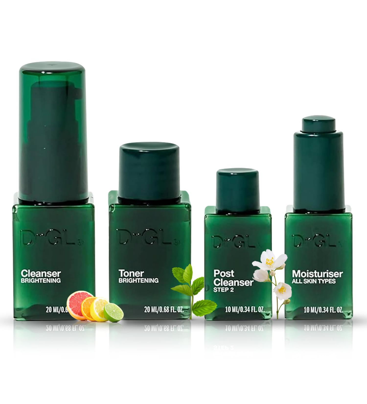 DrGL Enhance Your Glow Intro Kit - 4 Step Anti-Aging Skin Care Set for Radiant Skin | International Shipping Available - Buy Online on SooperMarket.com