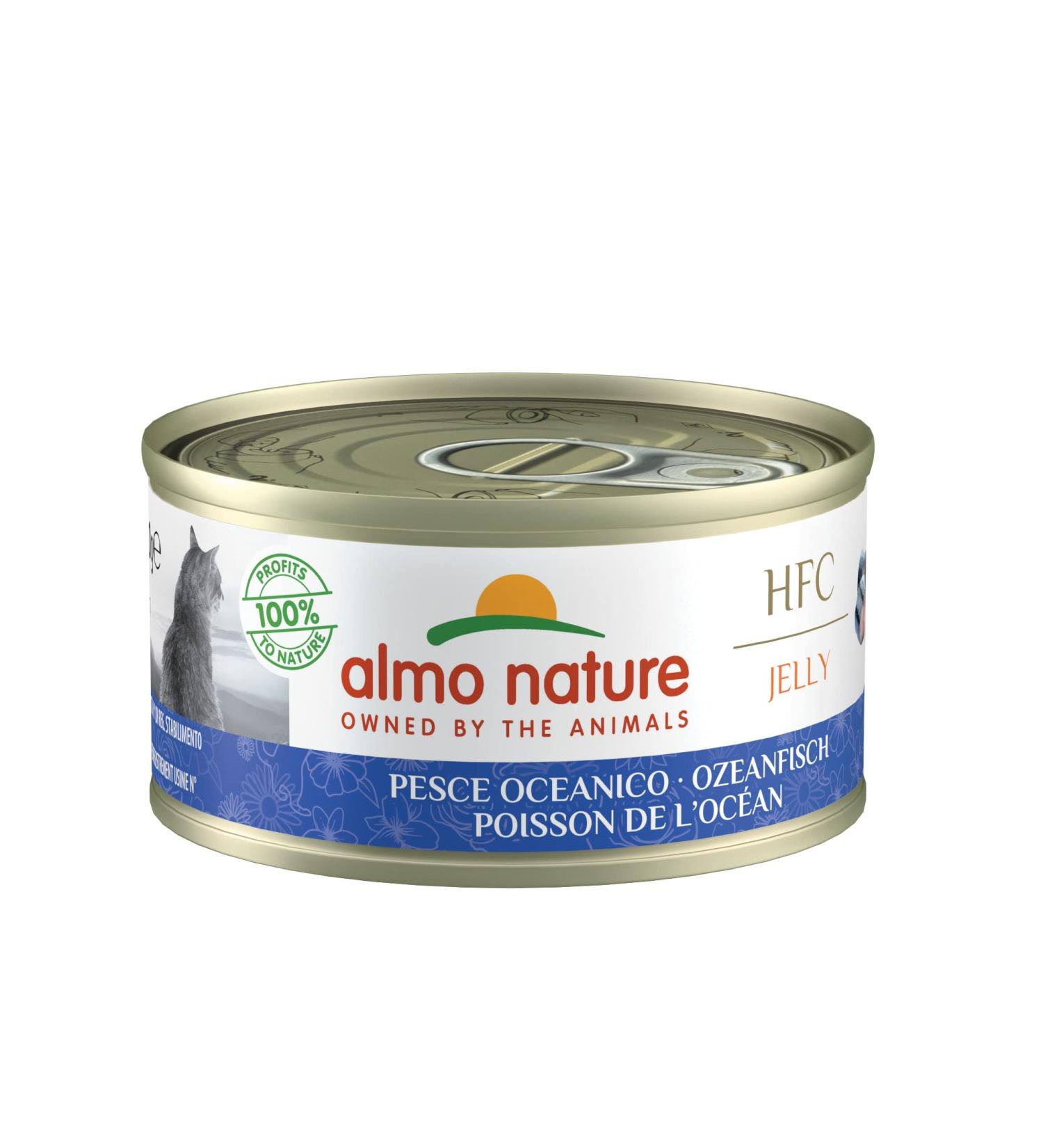 Almo Nature HFC Jelly Wet Cat Food - Ocean Fish 24-Pack (70g) - Nutritious & Delicious Cat Treats - Buy Online on SooperMarket.com