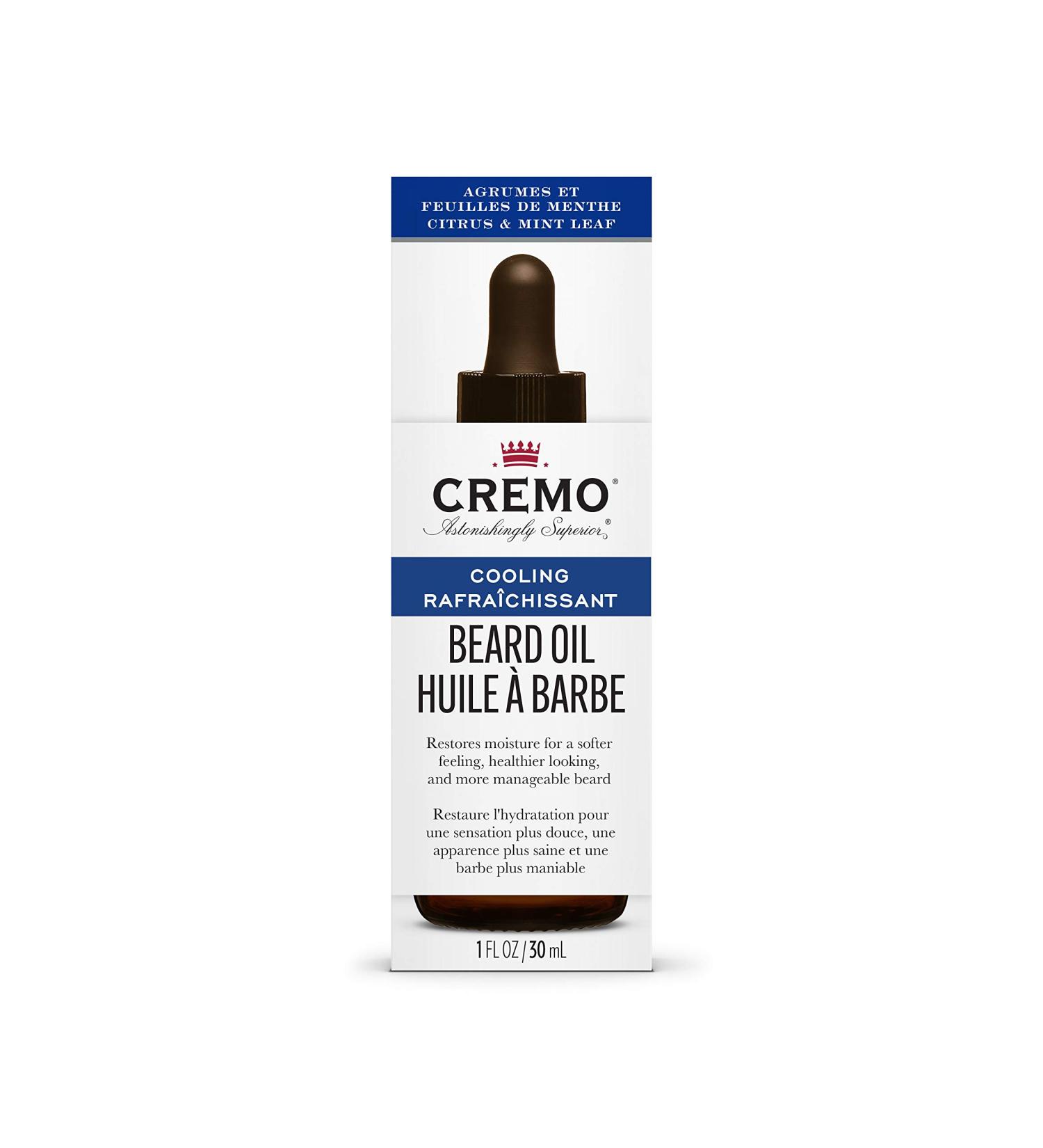 Cremo Revitalizing Beard Oil restores Moisture softens and Reduces Beard Itch for Facial Hair Of All Lengths Citrus Mint 1 Fl Oz 1 Count - Buy Online on SooperMarket.com