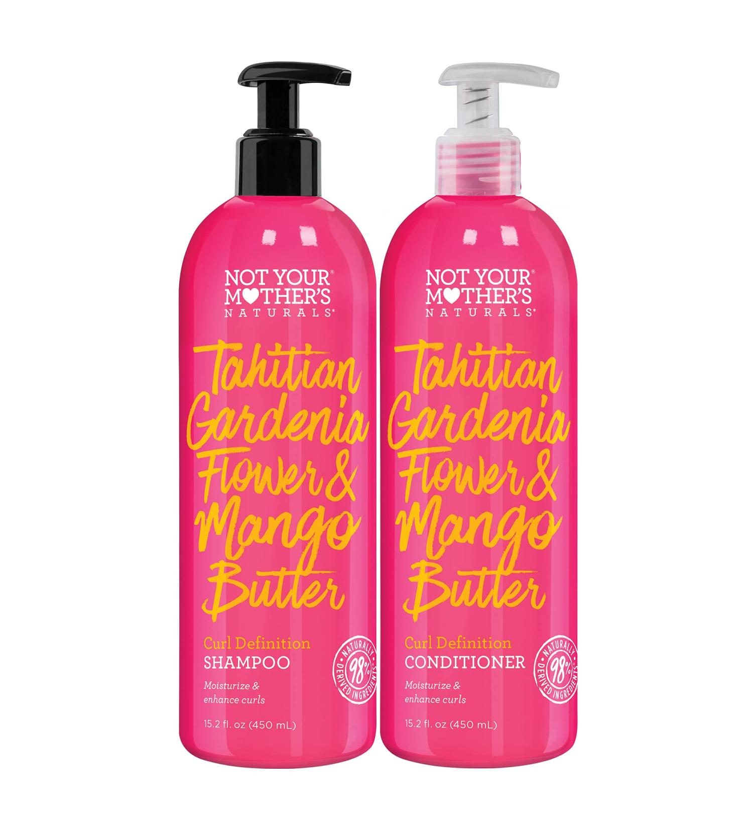 Not Your Mother's Naturals Curl Definition Shampoo & Conditioner Set - 15.2 fl oz - Tahitian Gardenia & Mango Butter - Enhance Curls - Moisturizing Formula - 2-Pack - Buy Online on SooperMarket.com