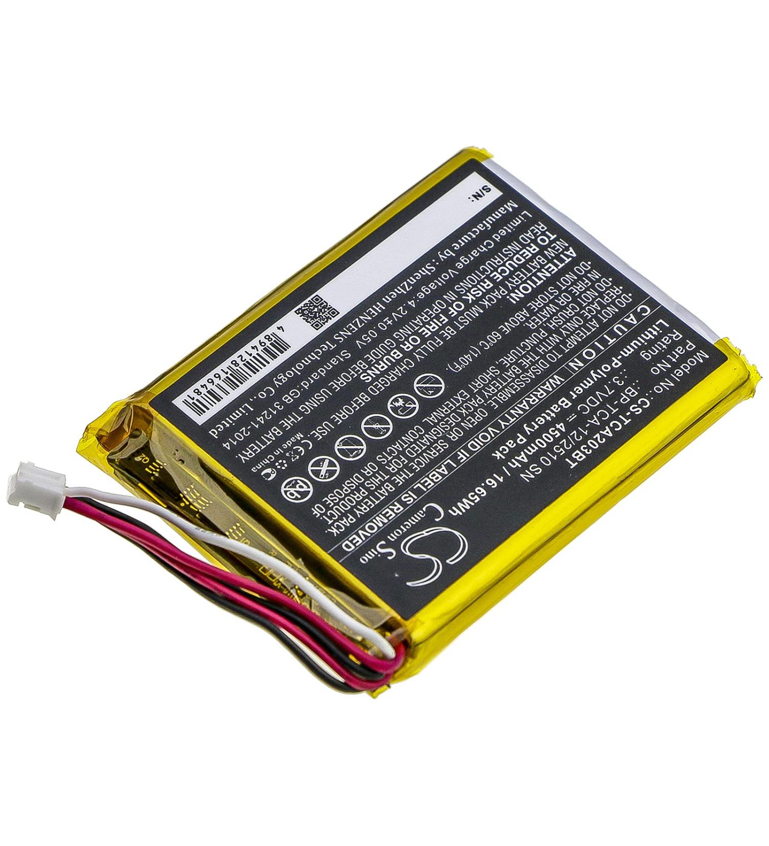 Replacement Battery for Technicolor TCA203 & TCA203COMG | 4500mAh 3.7V - BP-TCA-12/2510 - Buy Online on SooperMarket.com