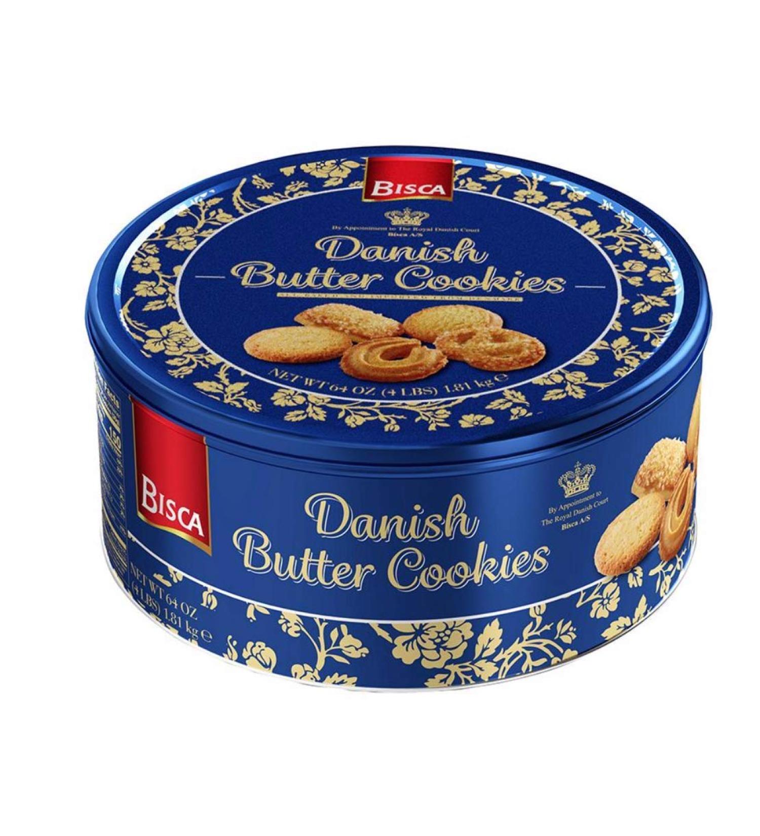 Bisca Danish Butter Cookies, 64 oz. 4 Pound (Pack of 1)