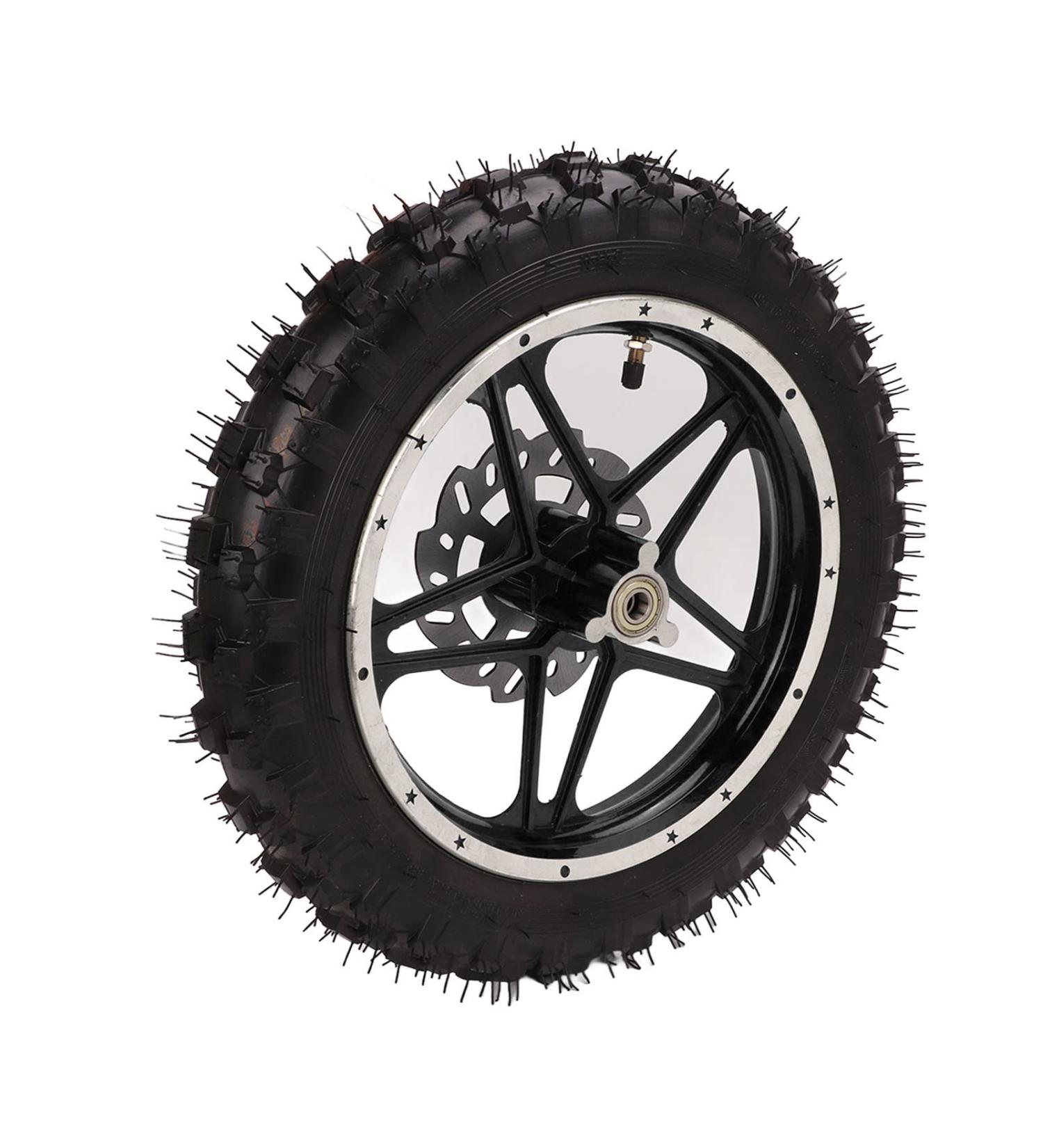 Front Wheel Tyre Durable Wear Resistant Front Wheel Assembly High Friction Rubber Metal for Off Road Vehicle - Buy Online on SooperMarket.com