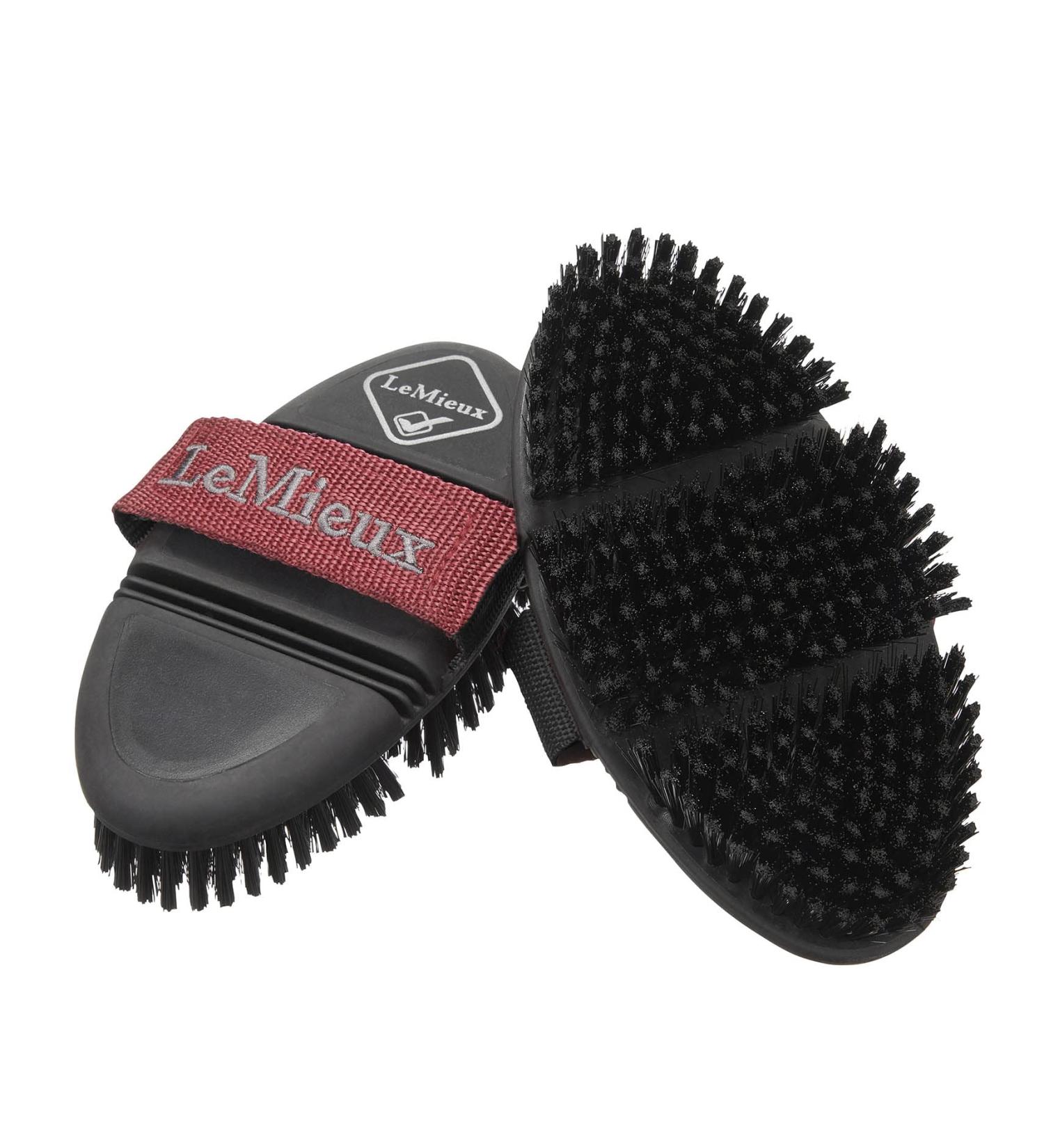 LeMieux Flexi Soft Body Brush for Horses - Black - Synthetic Bristles - Ergonomic Shape - One Size One Size Black - Buy Online on SooperMarket.com