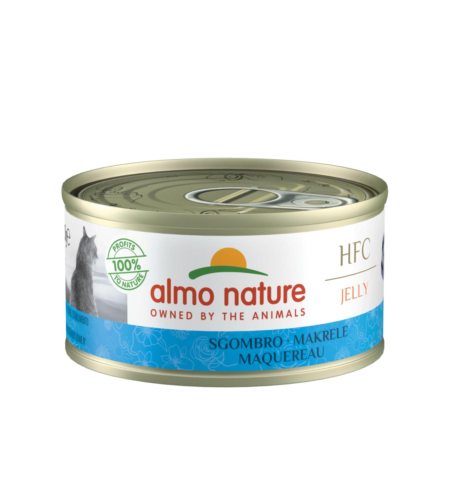 Buy Almo Nature HFC Jelly Wet Cat Food - Mackerel 24-Pack (24 x 70g) | Premium Seafood Nutrition for Cats - Ship Worldwide - Buy Online on SooperMarket.com