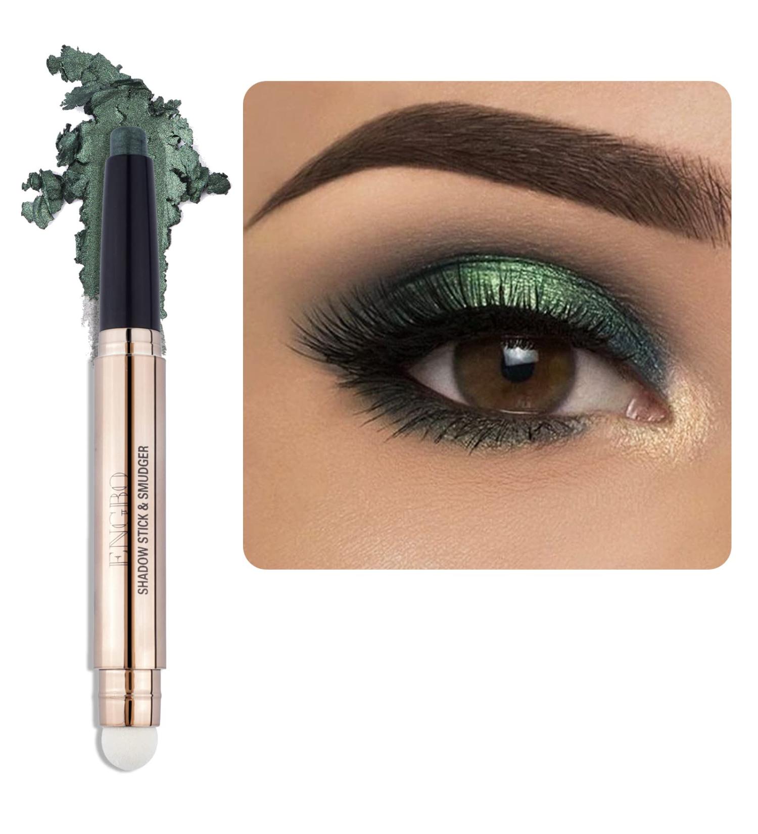 Enfuntins Shimmer Cream Eyeshadow Stick - Long Lasting Waterproof Eye Brightener in Light Green - Buy Online on SooperMarket.com