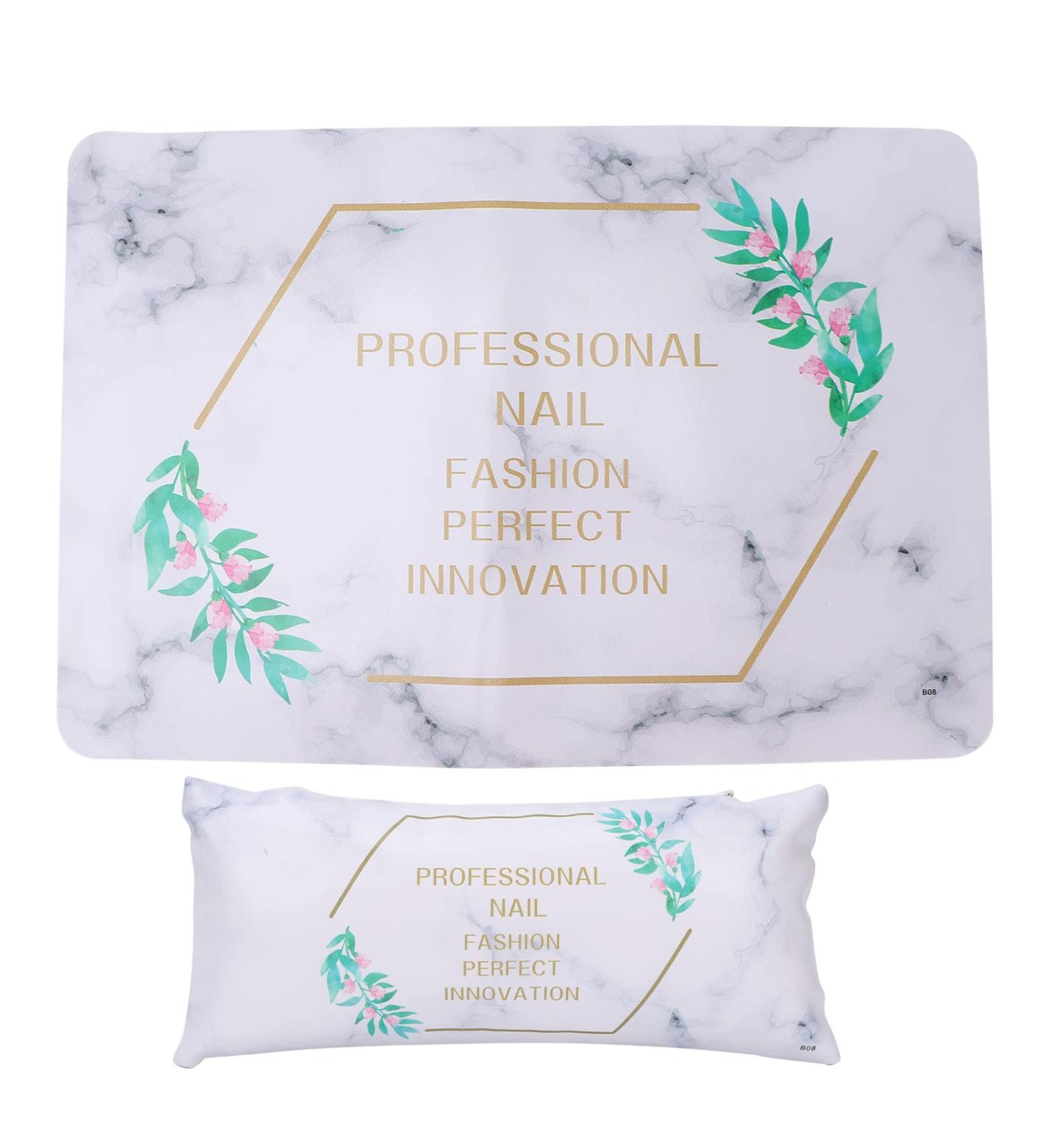 Nail Hand Rest Stand Detachable Pu Leather Nail Arm Rest Cushion Waterproof for Nail Technician Use for Nail Art Salon Home - Buy Online on SooperMarket.com