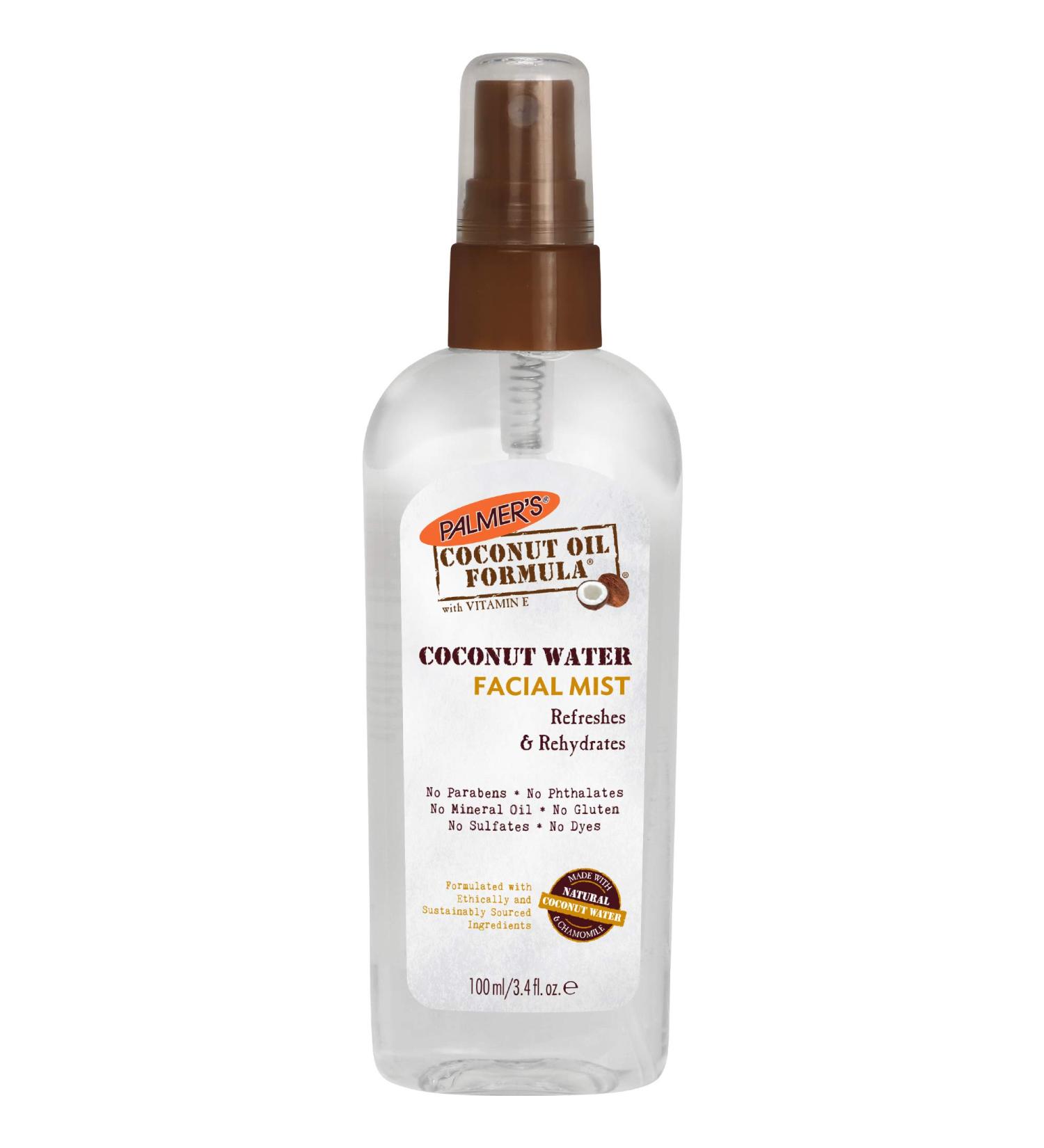 Palmers Coconut Water Facial Mist 3.4 fl. oz. - Hydrating Coconut Oil Formula - Buy Online on SooperMarket.com