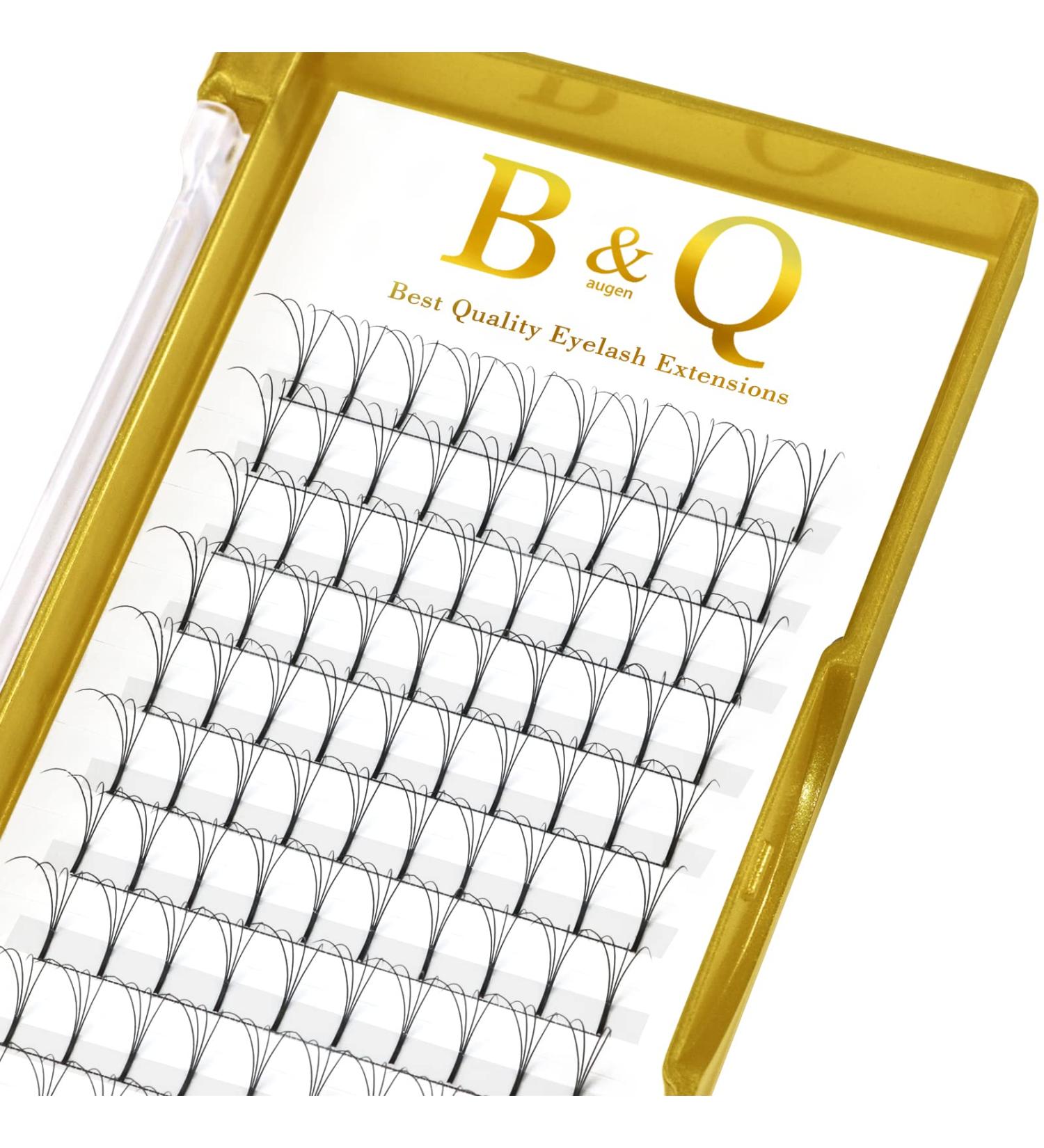 4D-0.07C 12mm Pre Made Fan Eyelash Extensions | Long Stem Russian Volume Lashes - Buy Online on SooperMarket.com