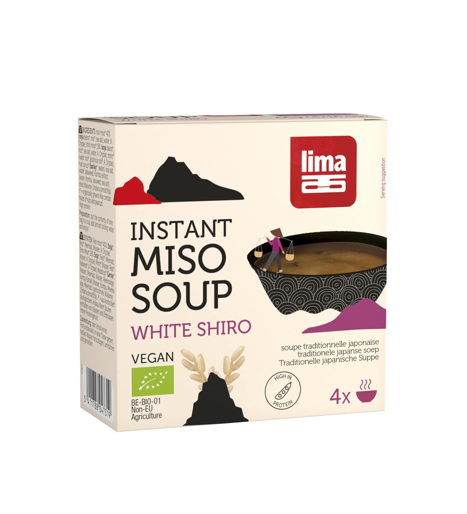 Lima Instant Miso Soup White Shiro 16.5 g 4 Pieces
