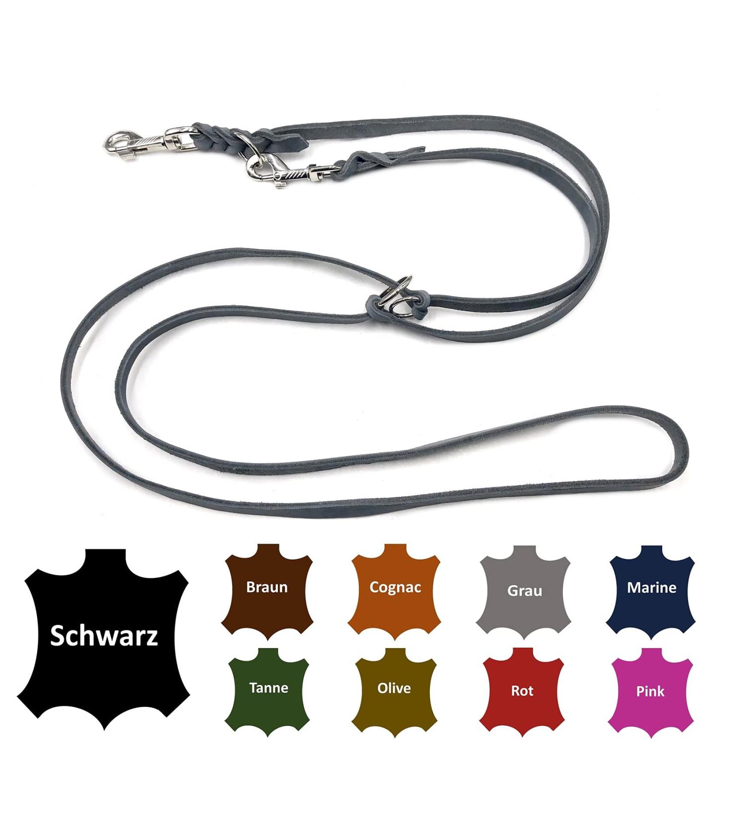 Buy Adjustable Dog Liner for Small & Large Dogs 2.80m x 15mm Gray Durable Double Linen Leash for All Breeds - Buy Online on SooperMarket.com