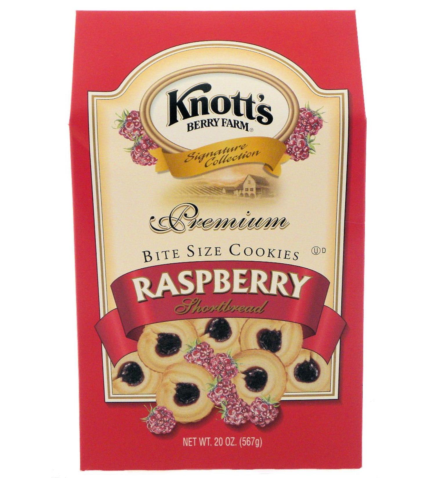 Knott's Berry Farm Shortbread Cookies (Raspberry, 20) Raspberry 1.25 Pound (Pack of 1)