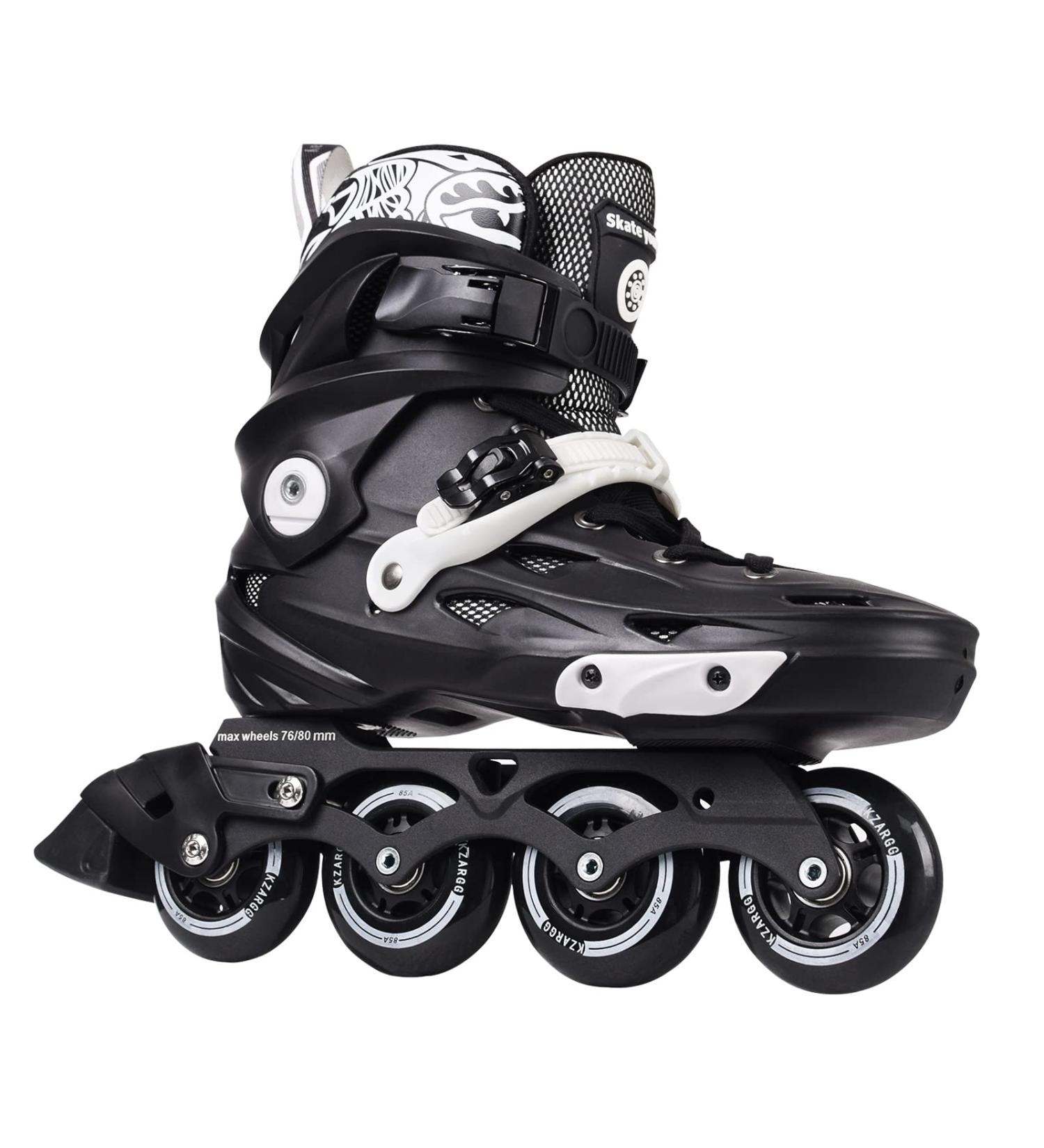 Adult Inline Skates for Street Urban- Black Men 9 /Women 9.5 - Beginner Outdoor Speed Skates - Buy Online on SooperMarket.com
