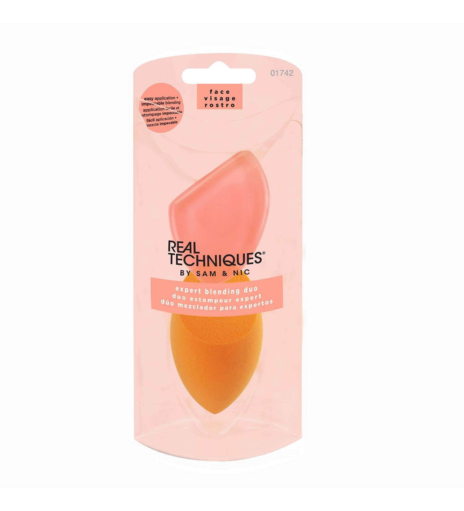 Real Techniques Expert Blending Duo Makeup Sponge & Application Pad | Buy Online - International Shipping Available - Buy Online on SooperMarket.com