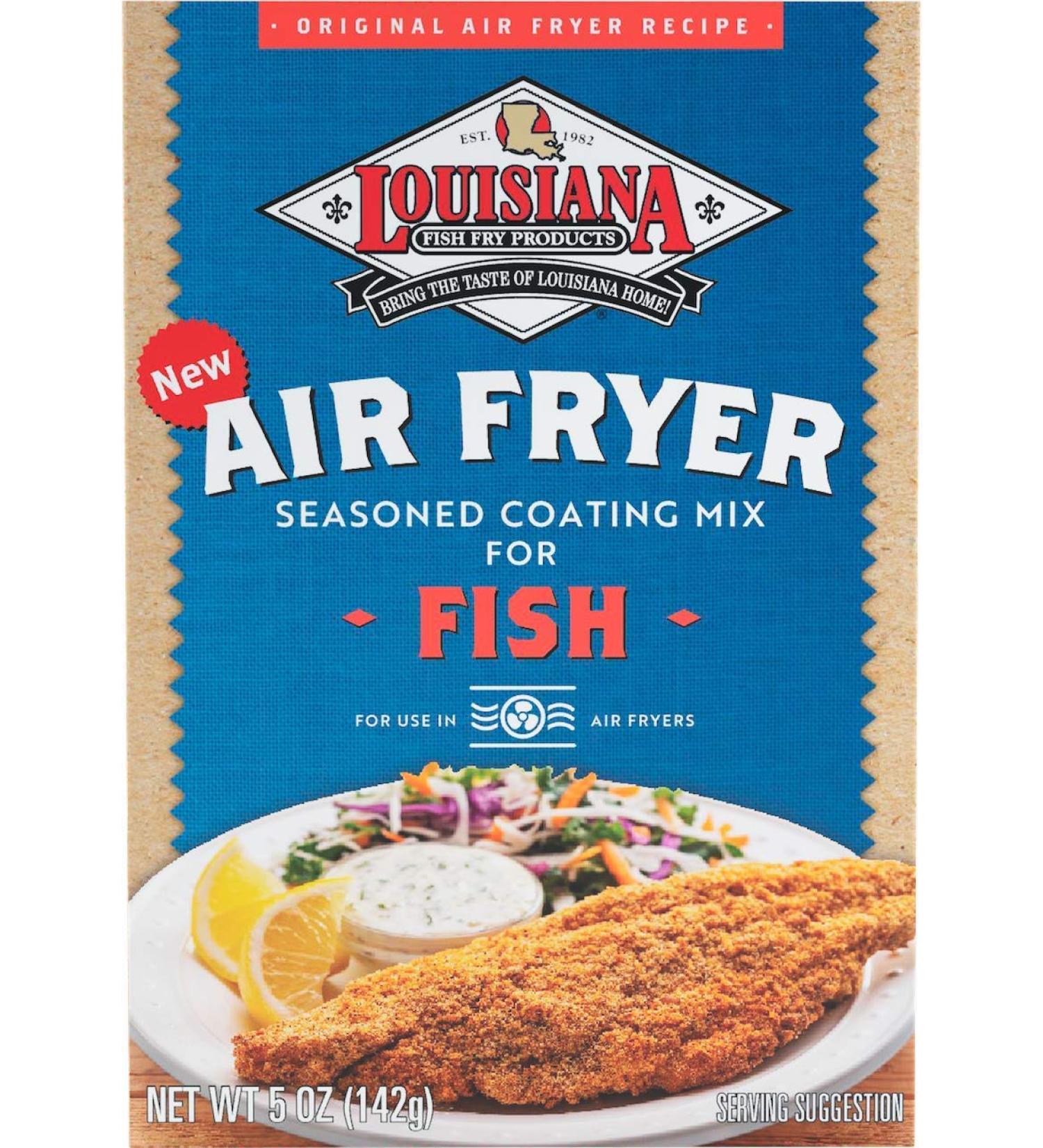Louisiana Air Fryer Seasoned Coating Mix for Fish - Crispy & Flavorful Results - Buy Online on SooperMarket.com