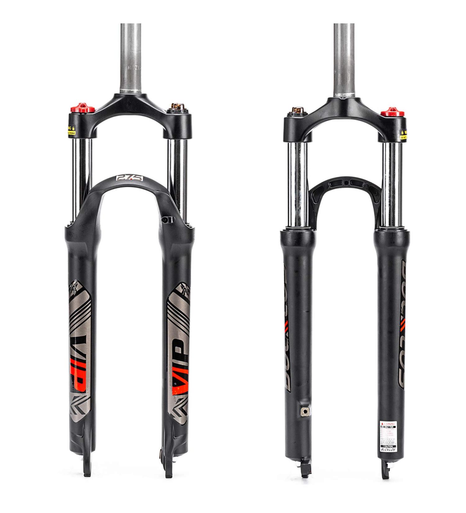 BUCKLOS MTB Suspension Fork | 26/27.5/29 Inches | 28.6mm Straight Tube | Spring Front Fork | QR 9mm | Travel 100mm | Manual Locking | XC Mountain Bike Forks - Buy Online on SooperMarket.com
