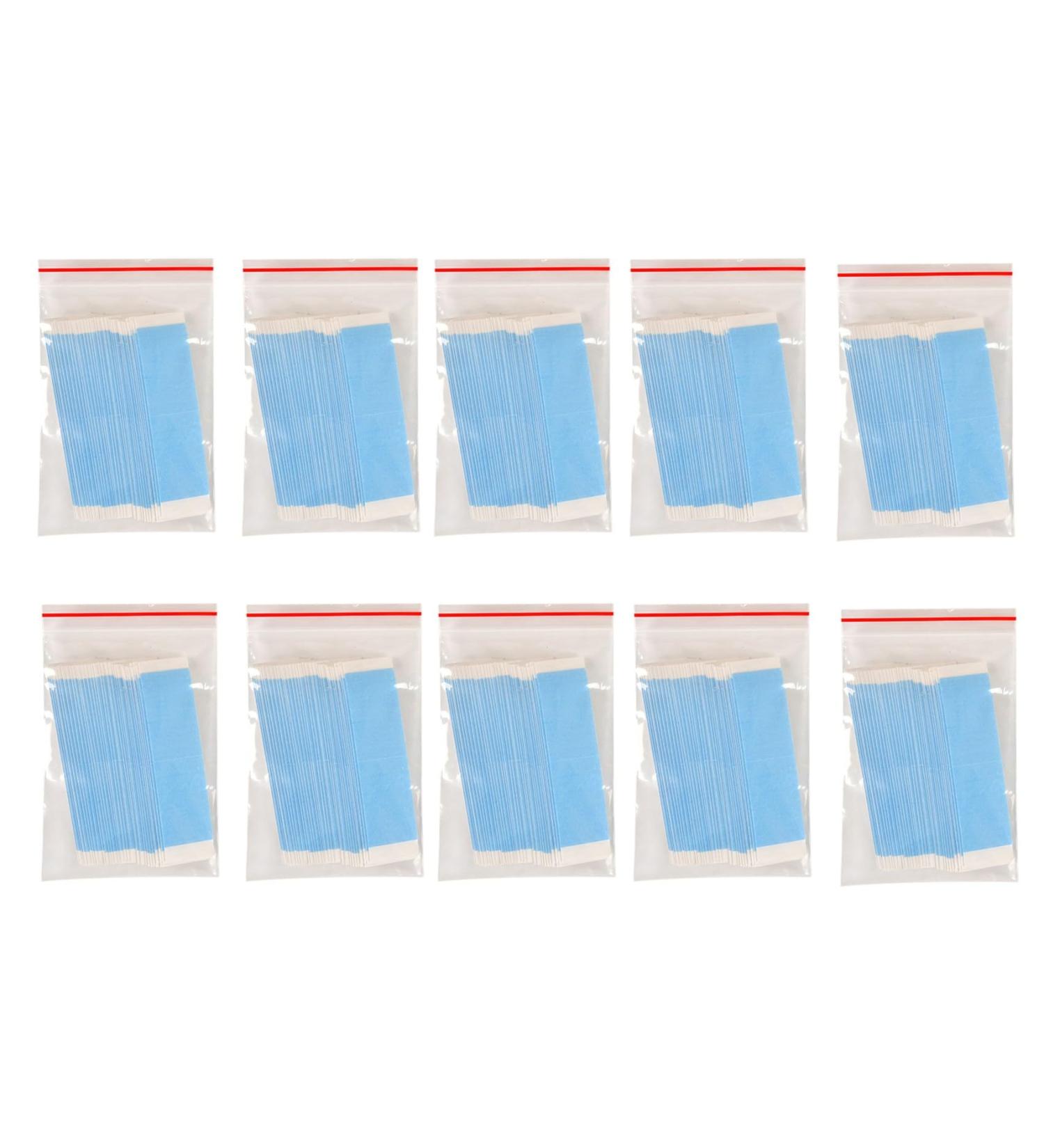 AIDIRui 360 Piece Strong Wig Double Tape Strips Light Blue Waterproof Sweat Extension Lace Wig Wig Film Adhesive - Buy Online on SooperMarket.com