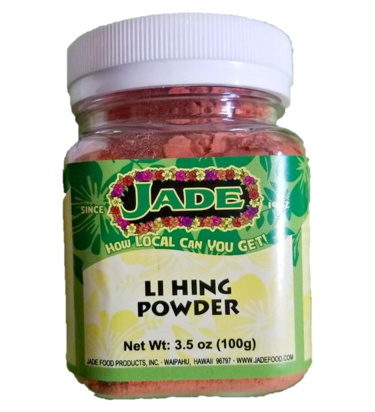 Jade Li Hing Mui Dried Plum Powder 3.5 oz - Authentic Flavor in Convenient Shaker Bottle - Buy Online on SooperMarket.com