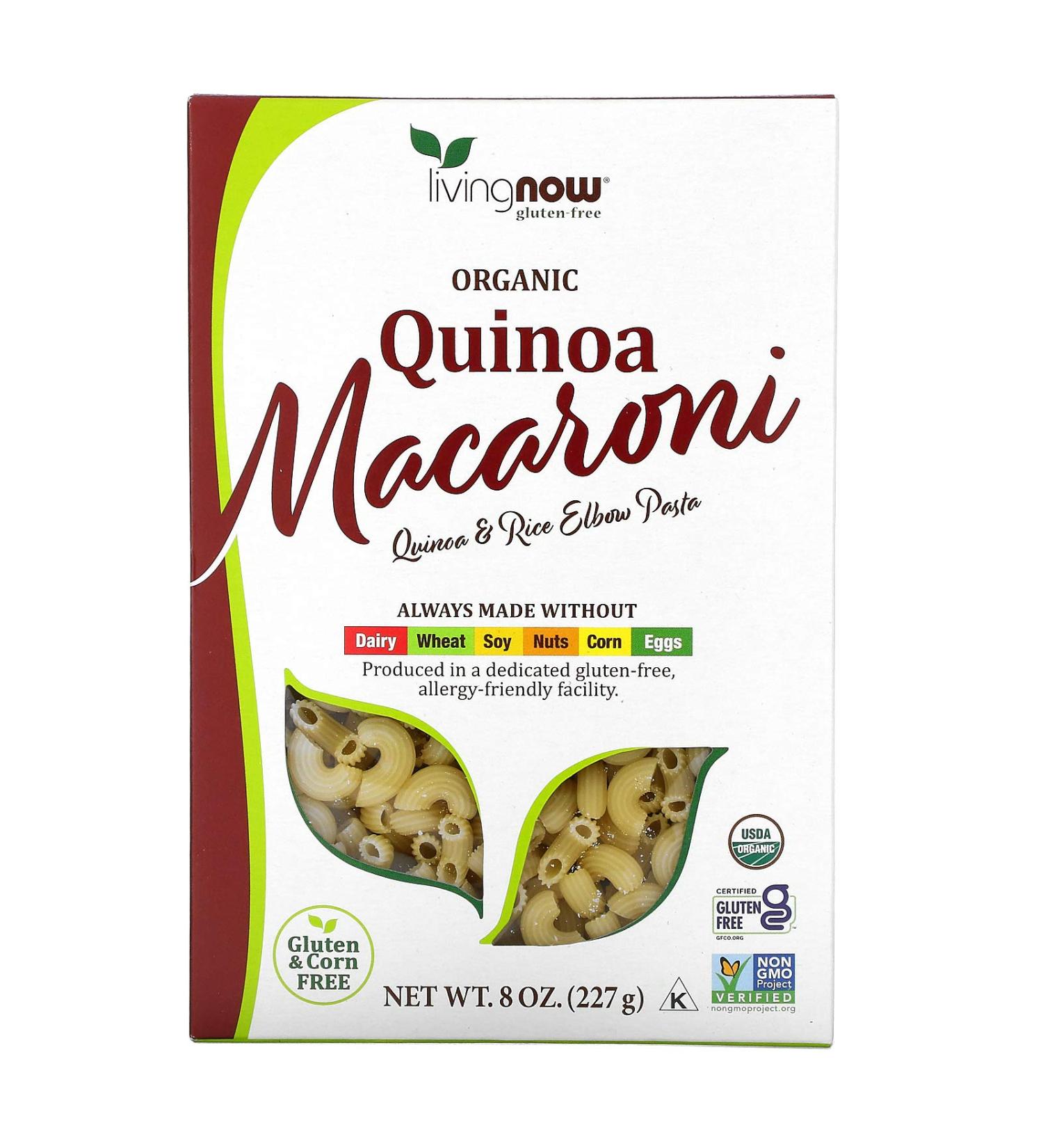 NOW Foods - Organic Quinoa Macaroni - 8 oz. - Buy Online on SooperMarket.com