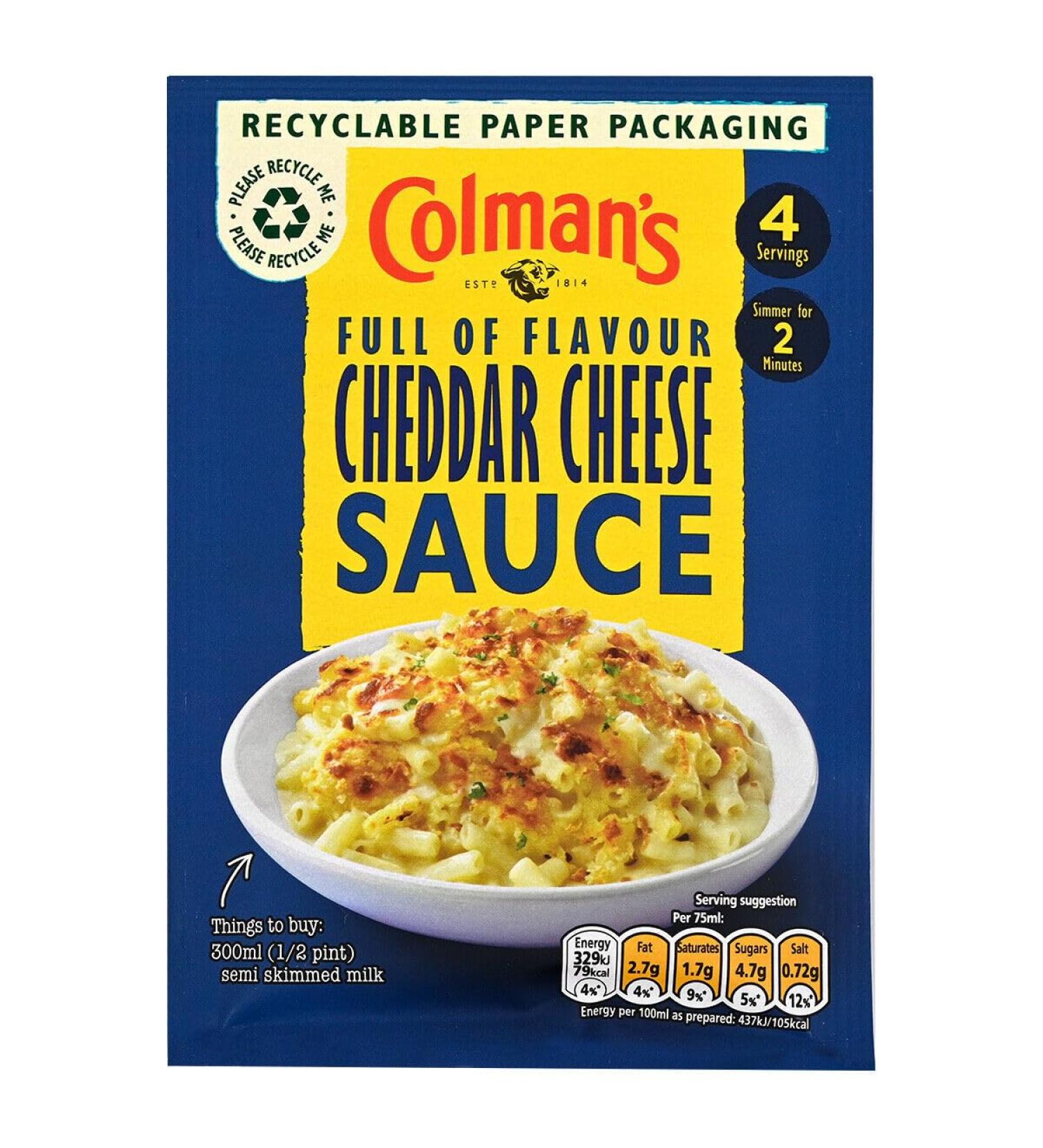 Colman's Cheddar Cheese Sauce Mix 40g 40 g (Pack of 1)