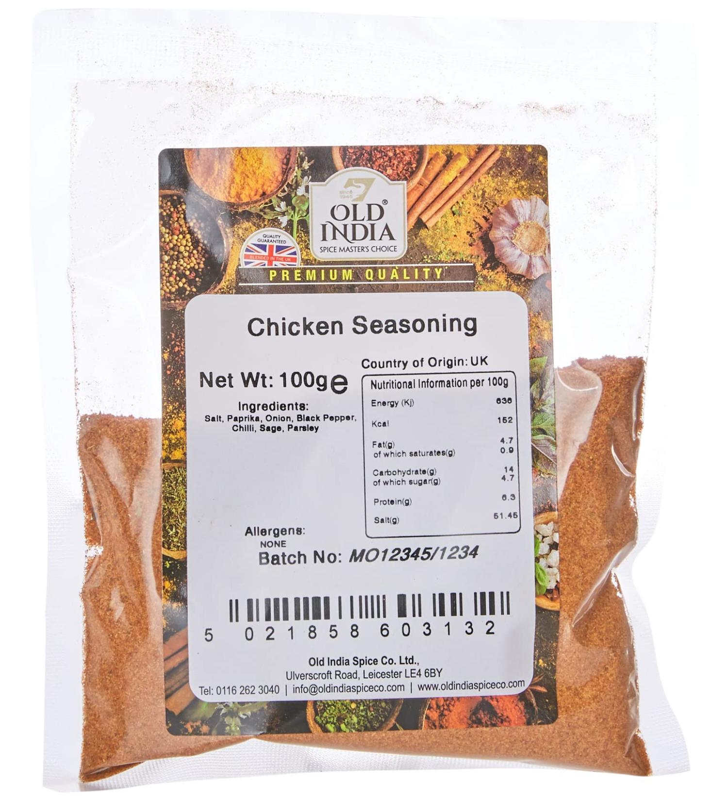 Old India Chicken Seasoning 100g - Authentic Blend for Flavorful Chicken Dishes - Buy Online on SooperMarket.com