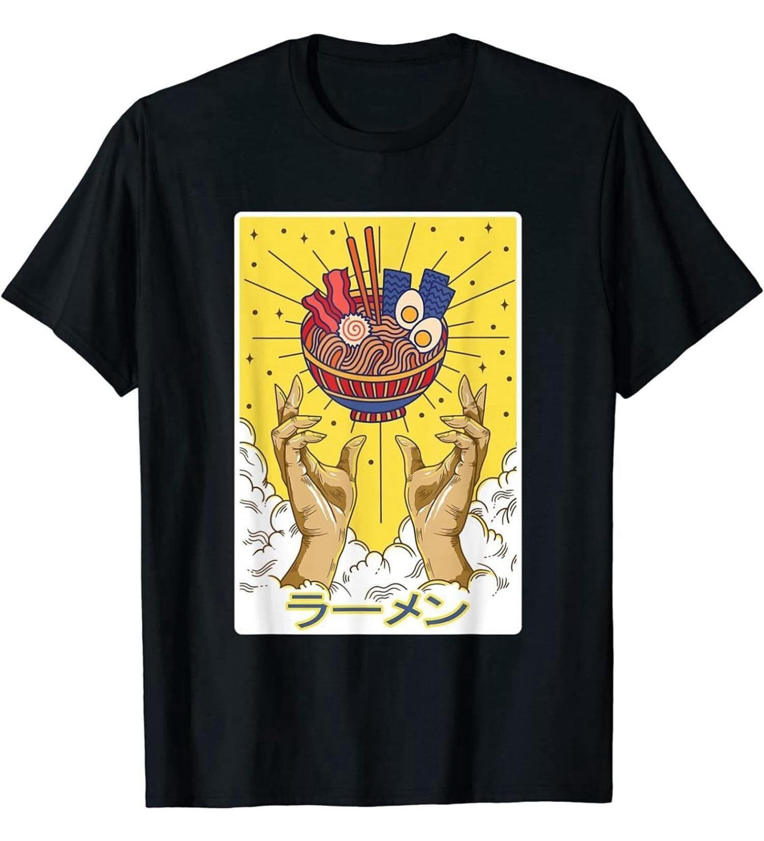 dossa Ramen Japanese Noodles Soup Bowl Japan Food Anime Gift T-Shirt L Black