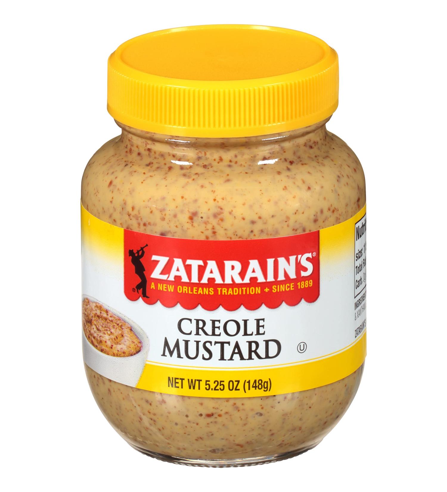 Zatarain's Creole Mustard 5.25 oz - Pack of 12, Authentic Louisiana Flavors - Buy Online on SooperMarket.com